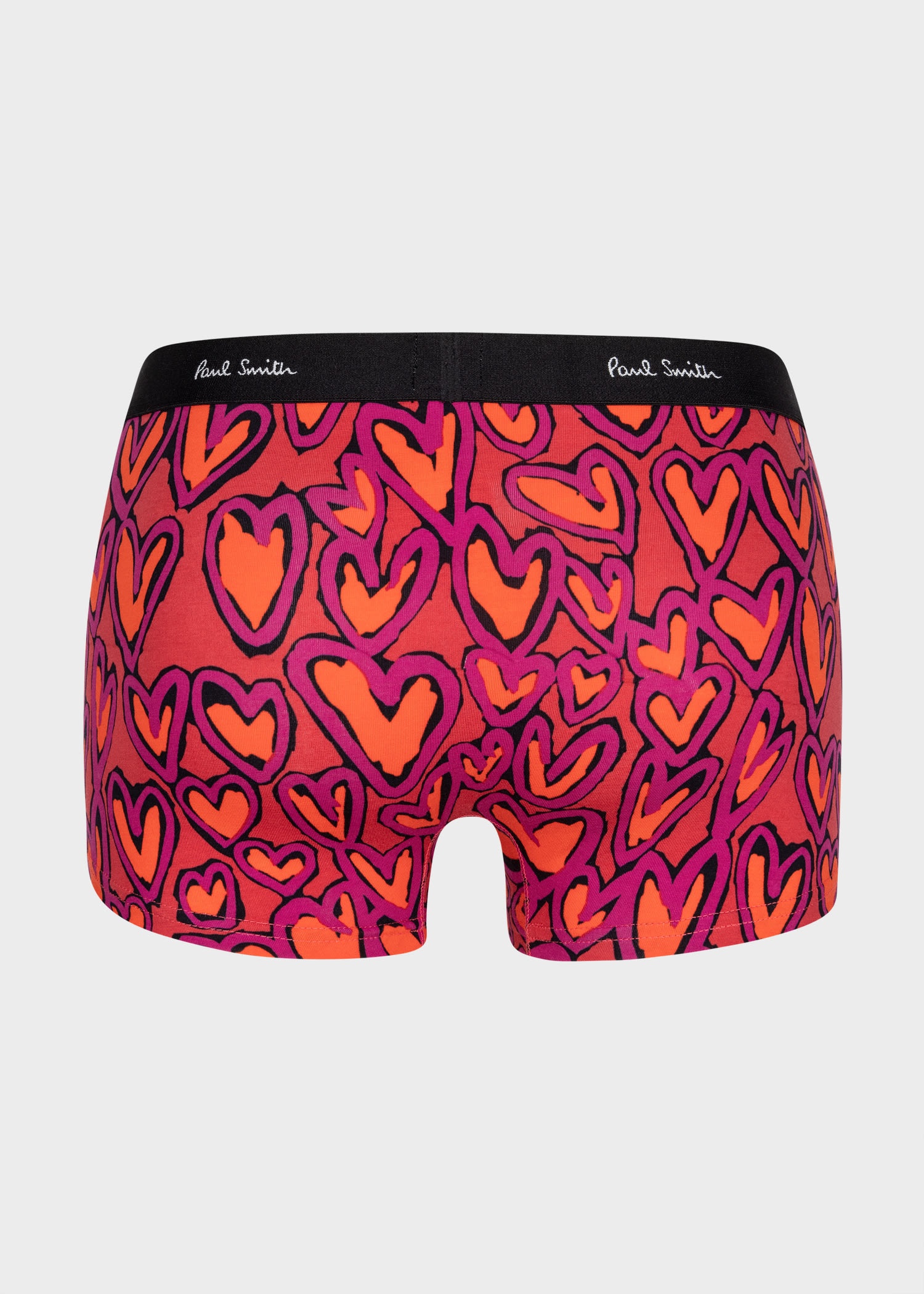 Red 'Crayon Hearts' Low-Rise Boxer Briefs - 2