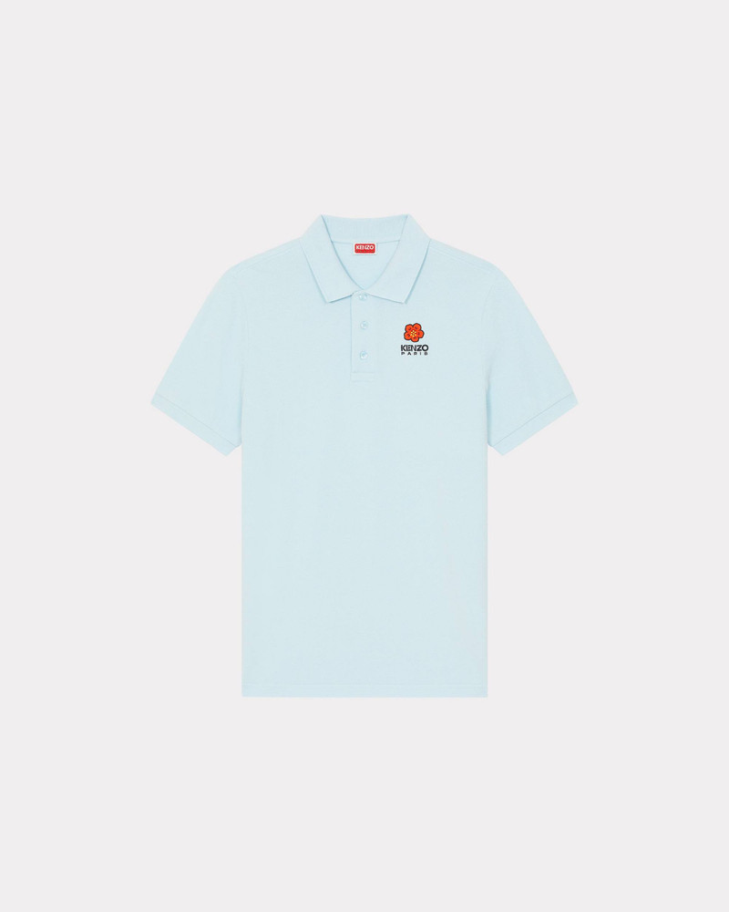 'Boke Flower' embroidered slim-fit polo shirt 1