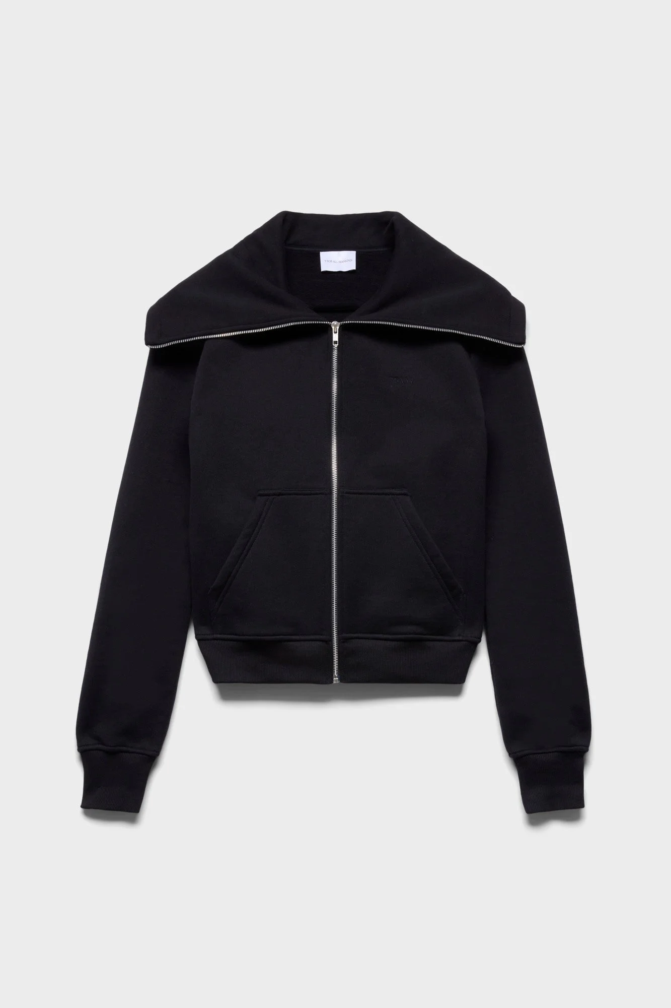 HIGH NECK ZIP HOODIE - 1