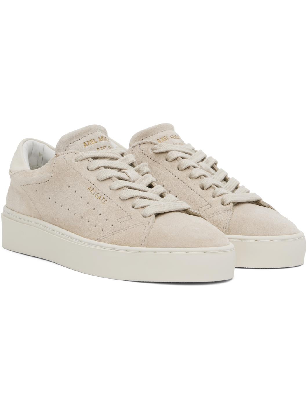 Taupe Court Suede Sneakers - 4