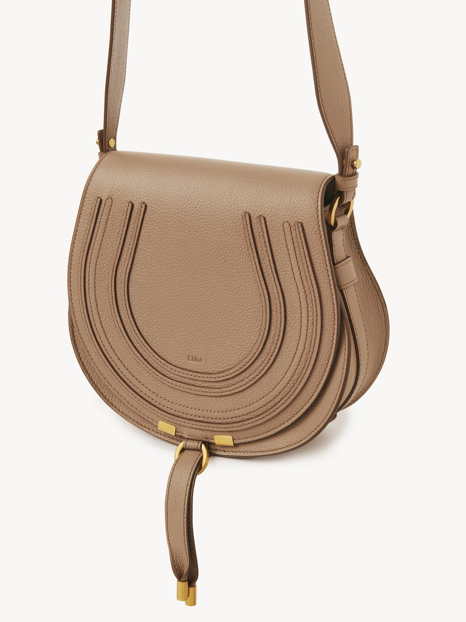 MARCIE SADDLE BAG IN GRAINED LEATHER - 2