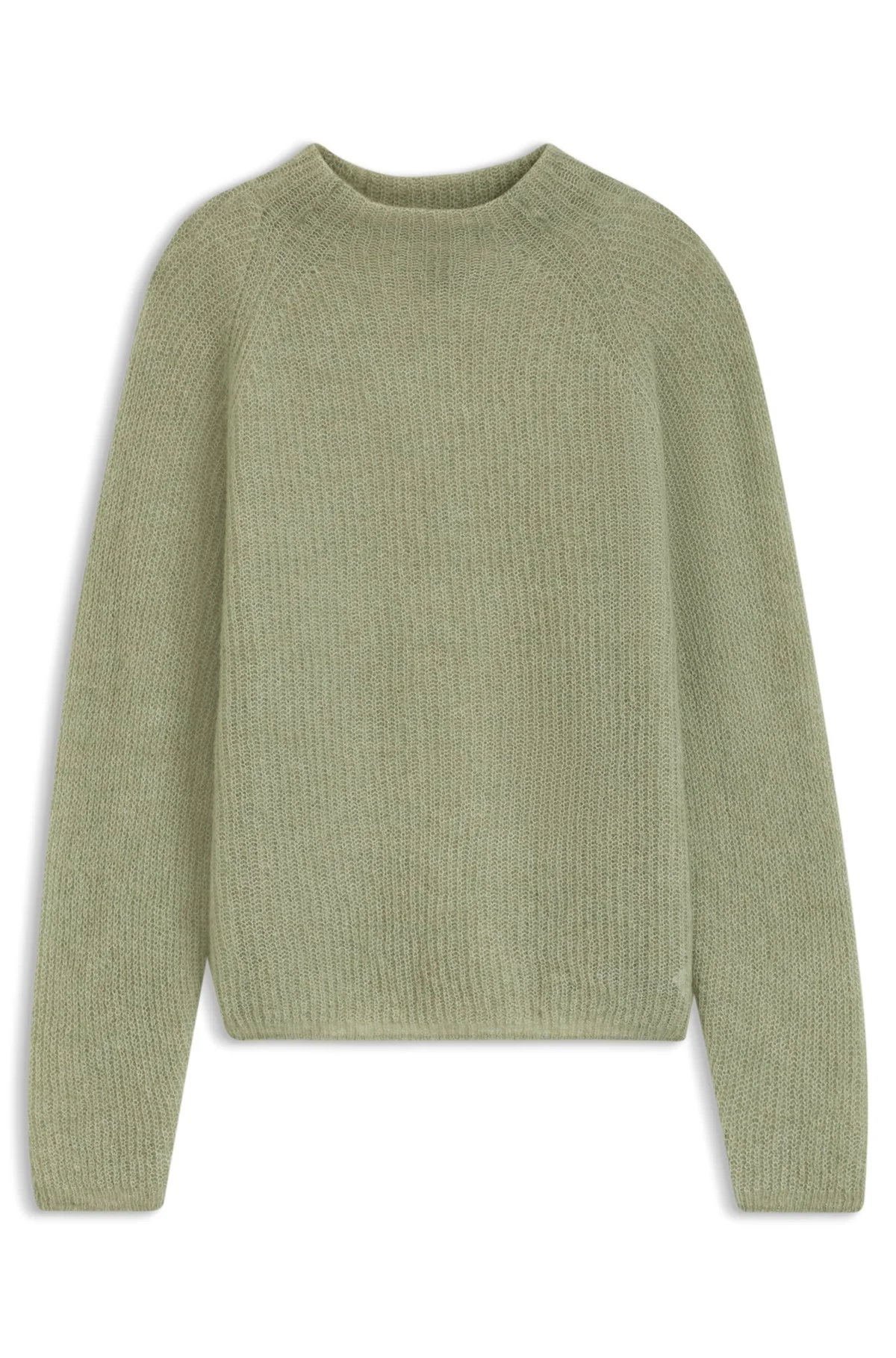 ALPACA-BLEND SWEATER WITH MOCK NECK - 1