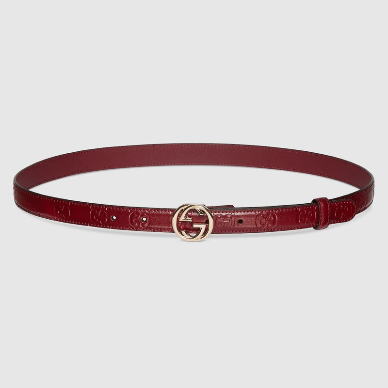 Belt with Interlocking G buckle 1