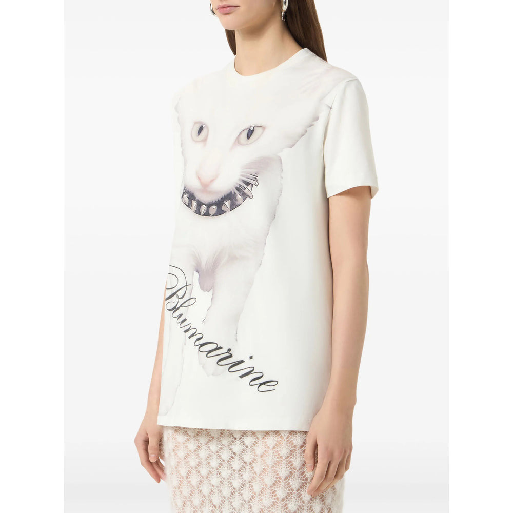 Blumarine White Tops - T-Shirts & Jerseys Women - 5