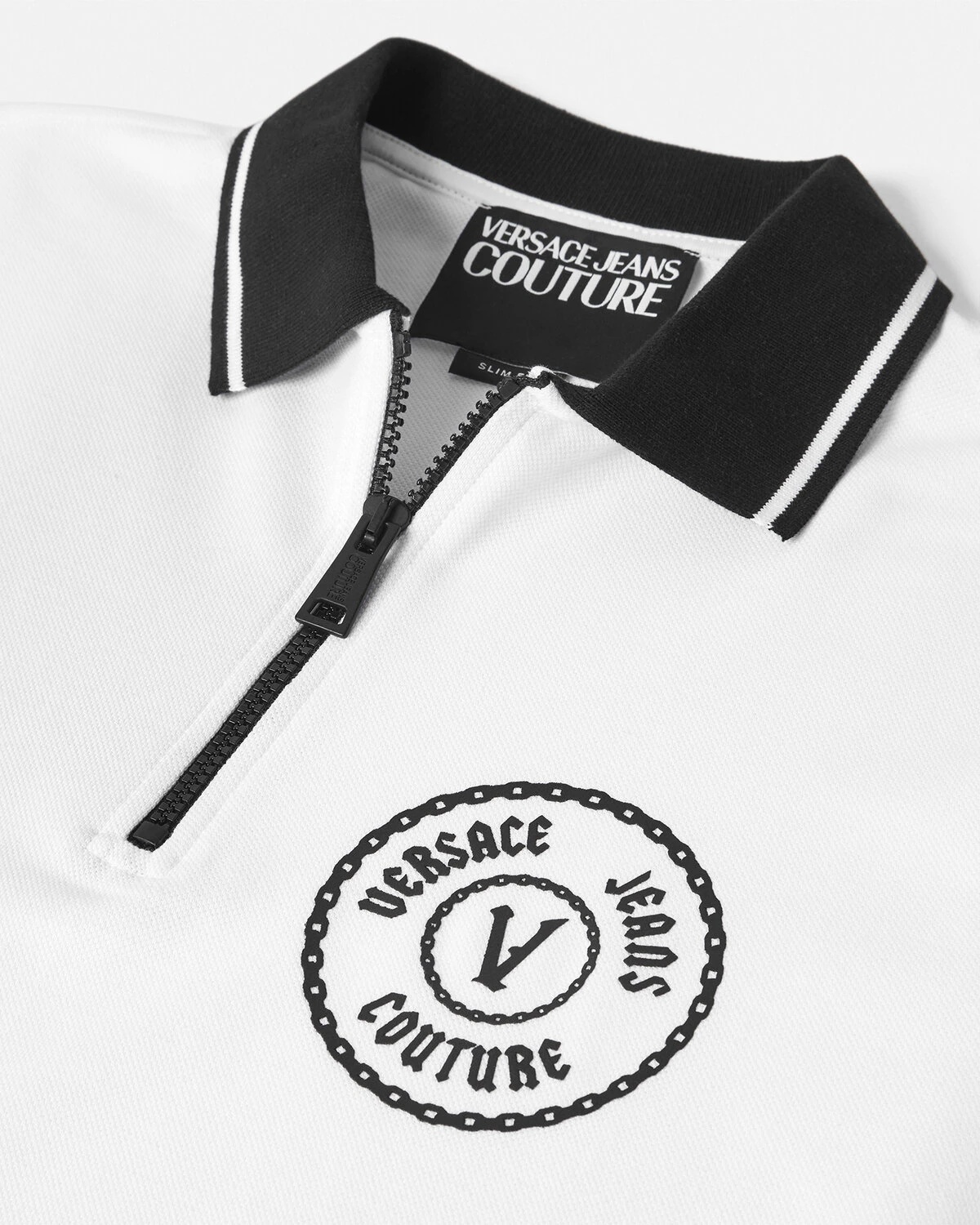 V-Emblem Slim-Fit Polo Shirt - 2