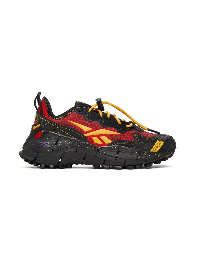 Black & Red A$AP Nast Edition Zig Kinetica II Edge Sneakers - 1