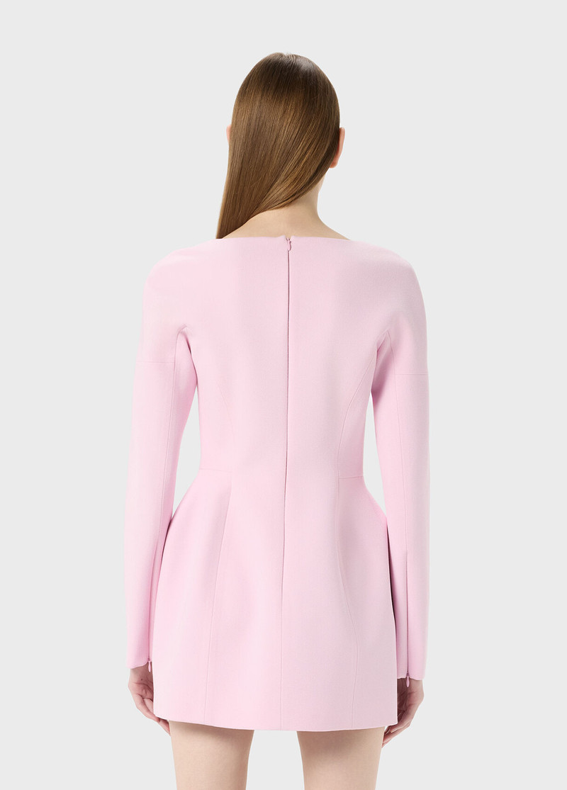 SHORT DRESS IN CRÊPE WITH JEWEL BUTTONS 3