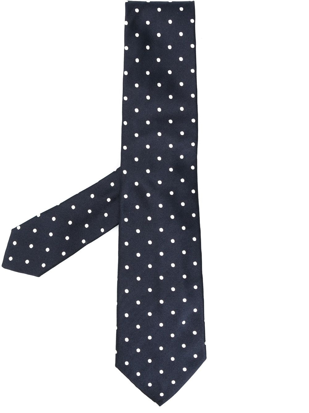 polka-dot silk tie - 1