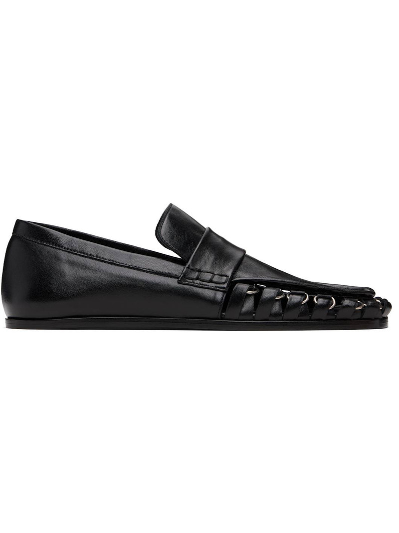 Black D-Ring Loafers 1