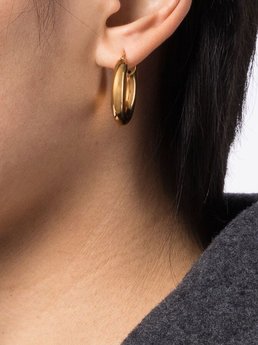 medium hoop earrings - 2