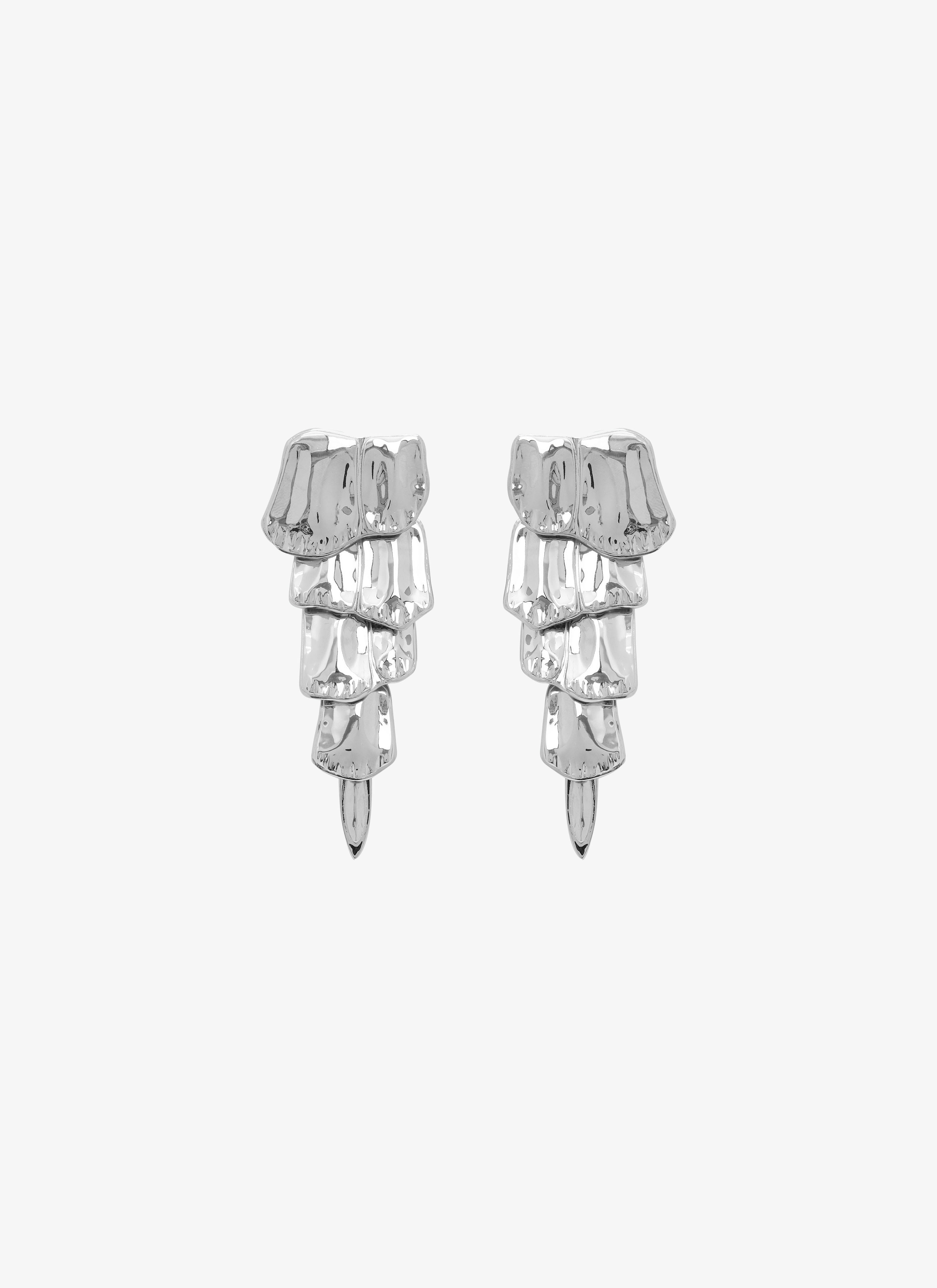CROCO EARRINGS IN BRASS - 1