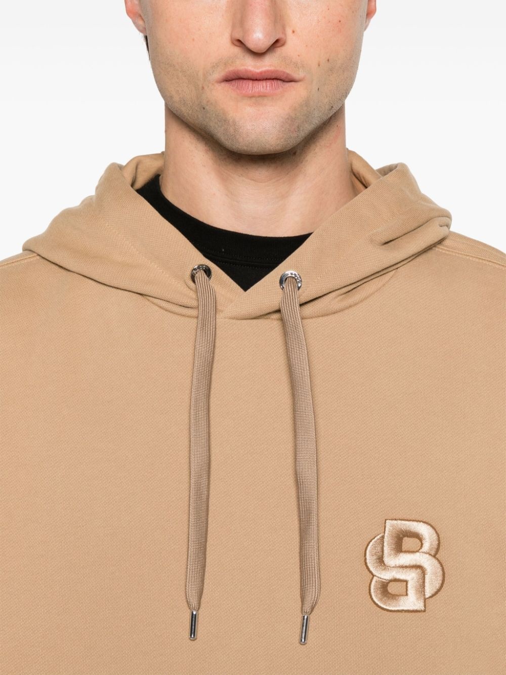 logo-embroidered hoodie - 5