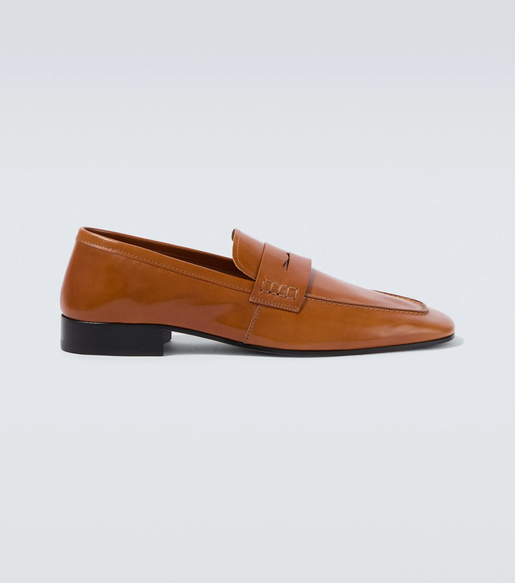 Leather penny loafers - 1