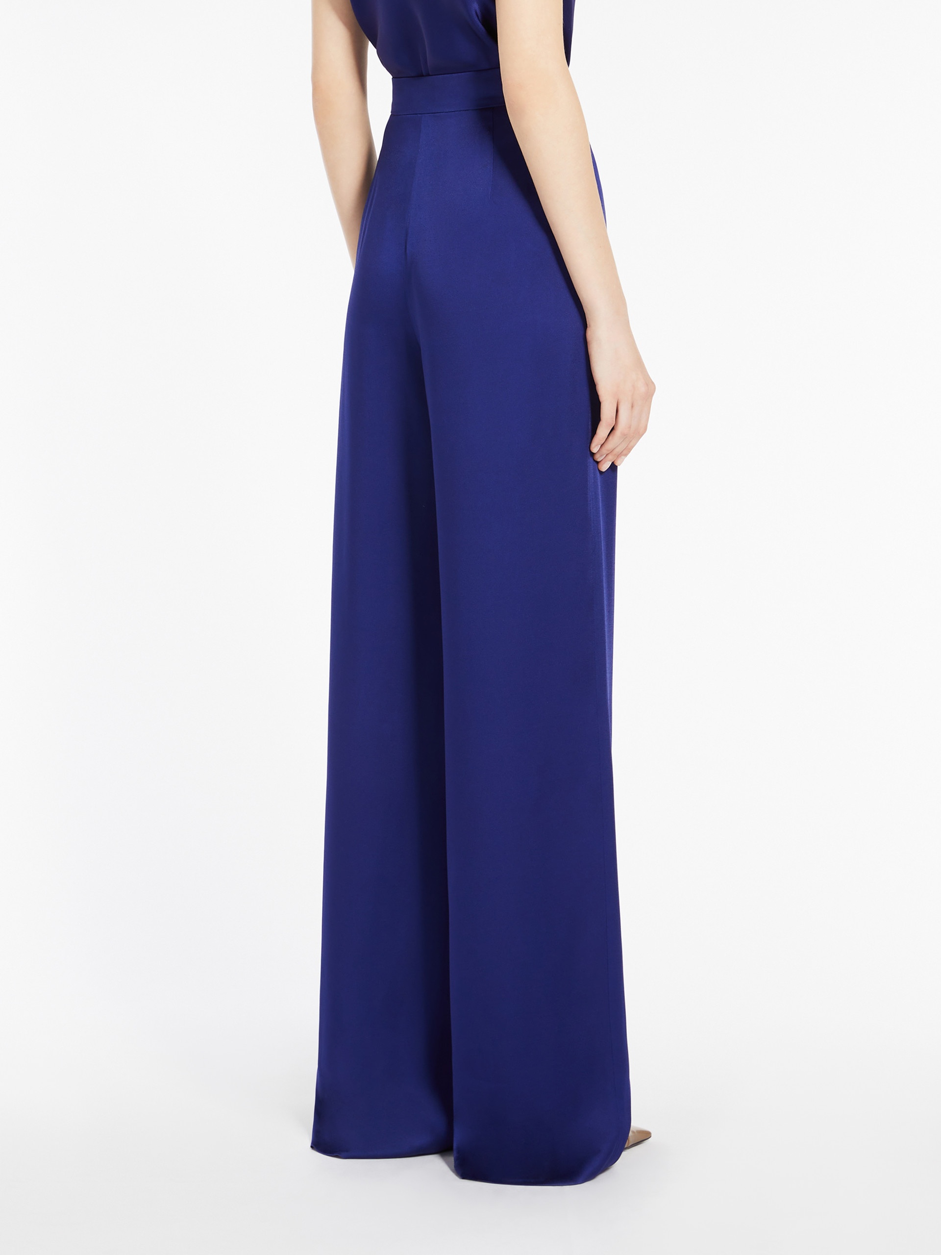 IETI Flowing envers satin trousers - 4