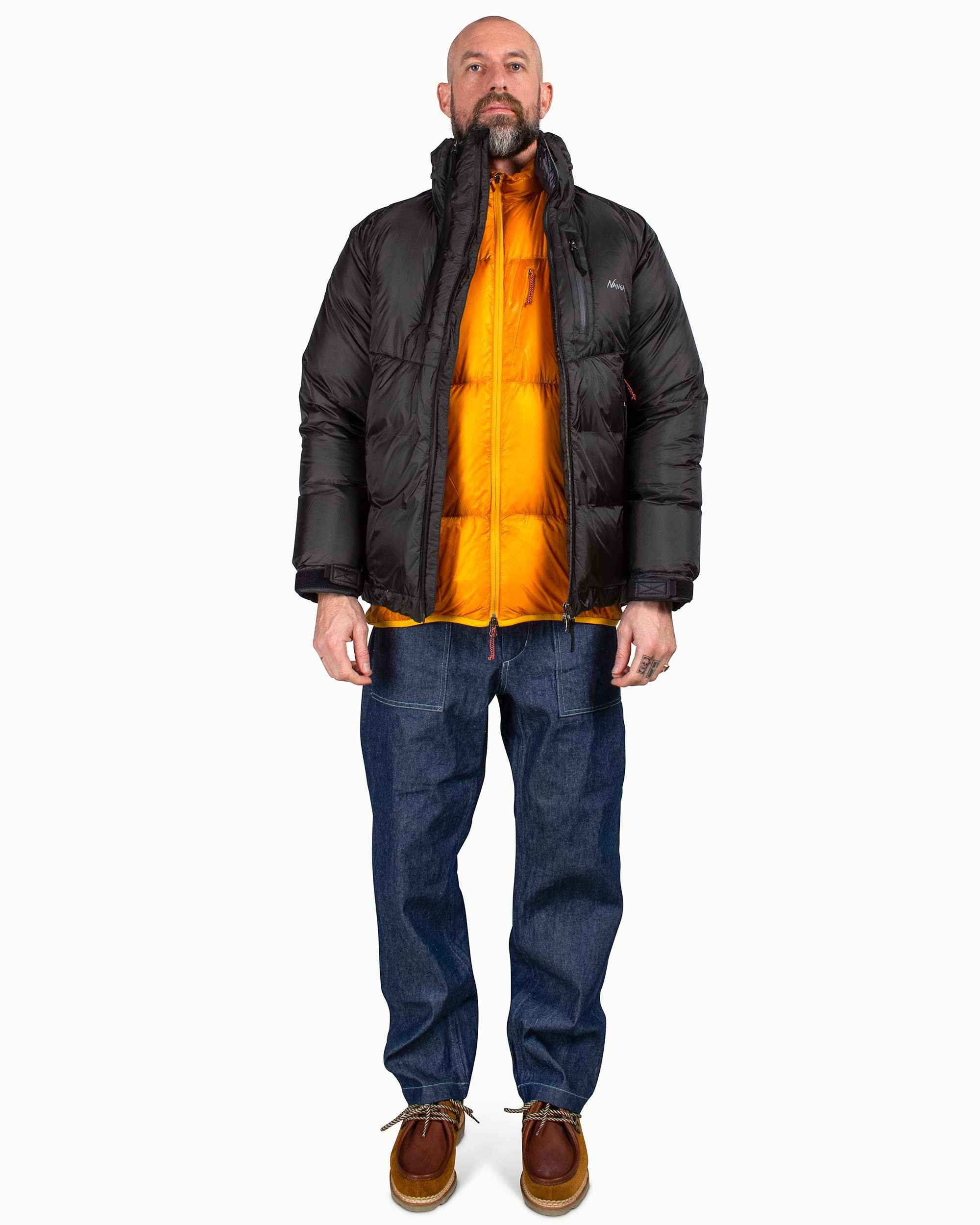 Aurora Light Stand Collar Down Jacket Black - 3