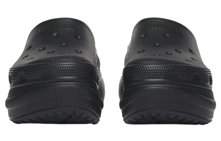 (WMNS) Balenciaga Crocs Mule in 'Black' 720762W1S8E1000 - 4