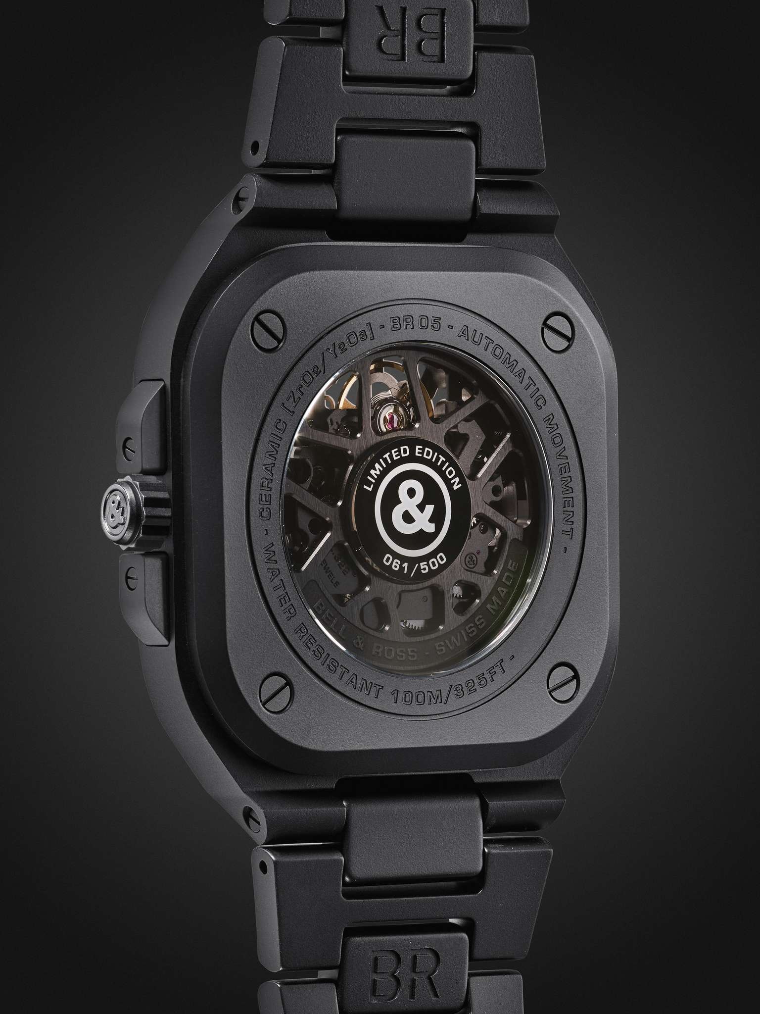 BR 05 Skeleton Automatic 41mm Ceramic and PVD Watch, Ref. No. BR05A-BLM-SKCE/SCE - 5