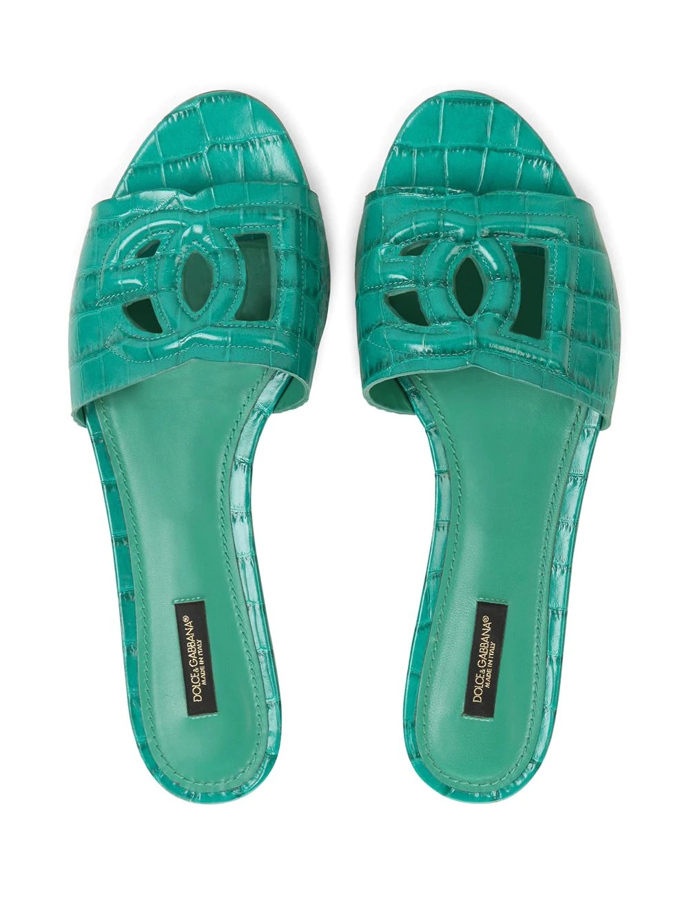 logo-embossed mule sandals - 4
