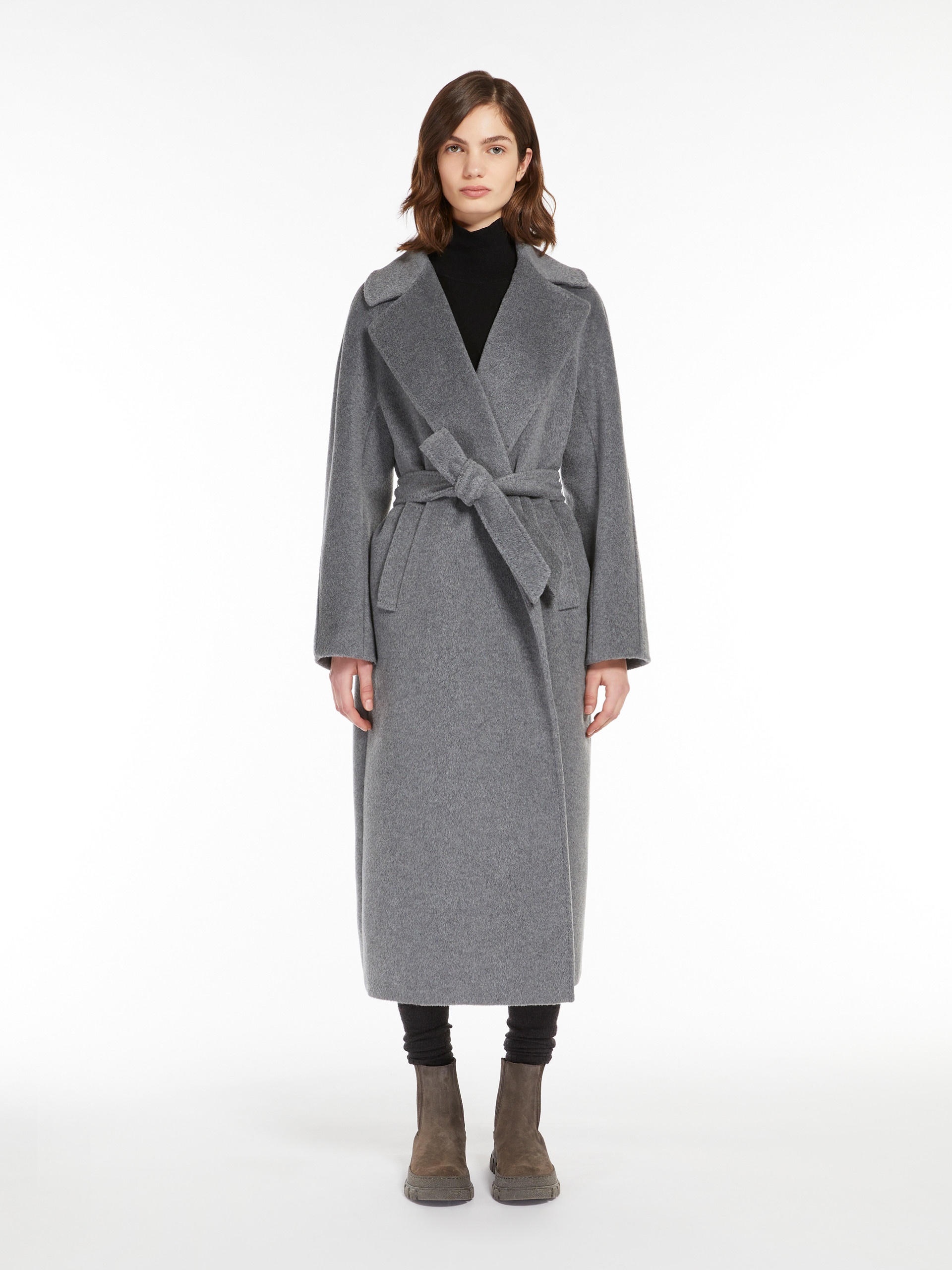 TEMPERA Wool and alpaca robe coat - 3
