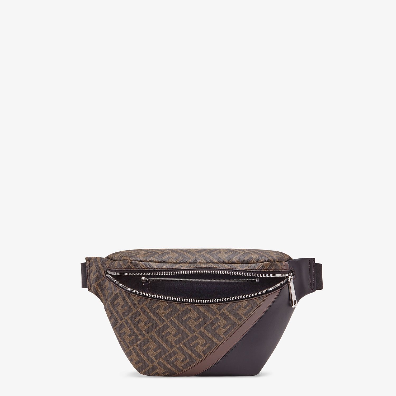 Brown fabric belt bag - 4