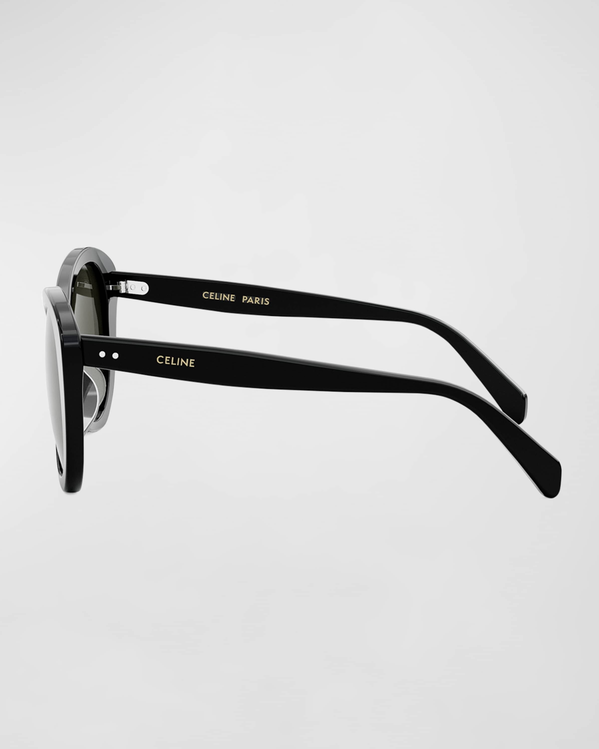 Thin Logo Acetate Butterfly Sunglasses - 3