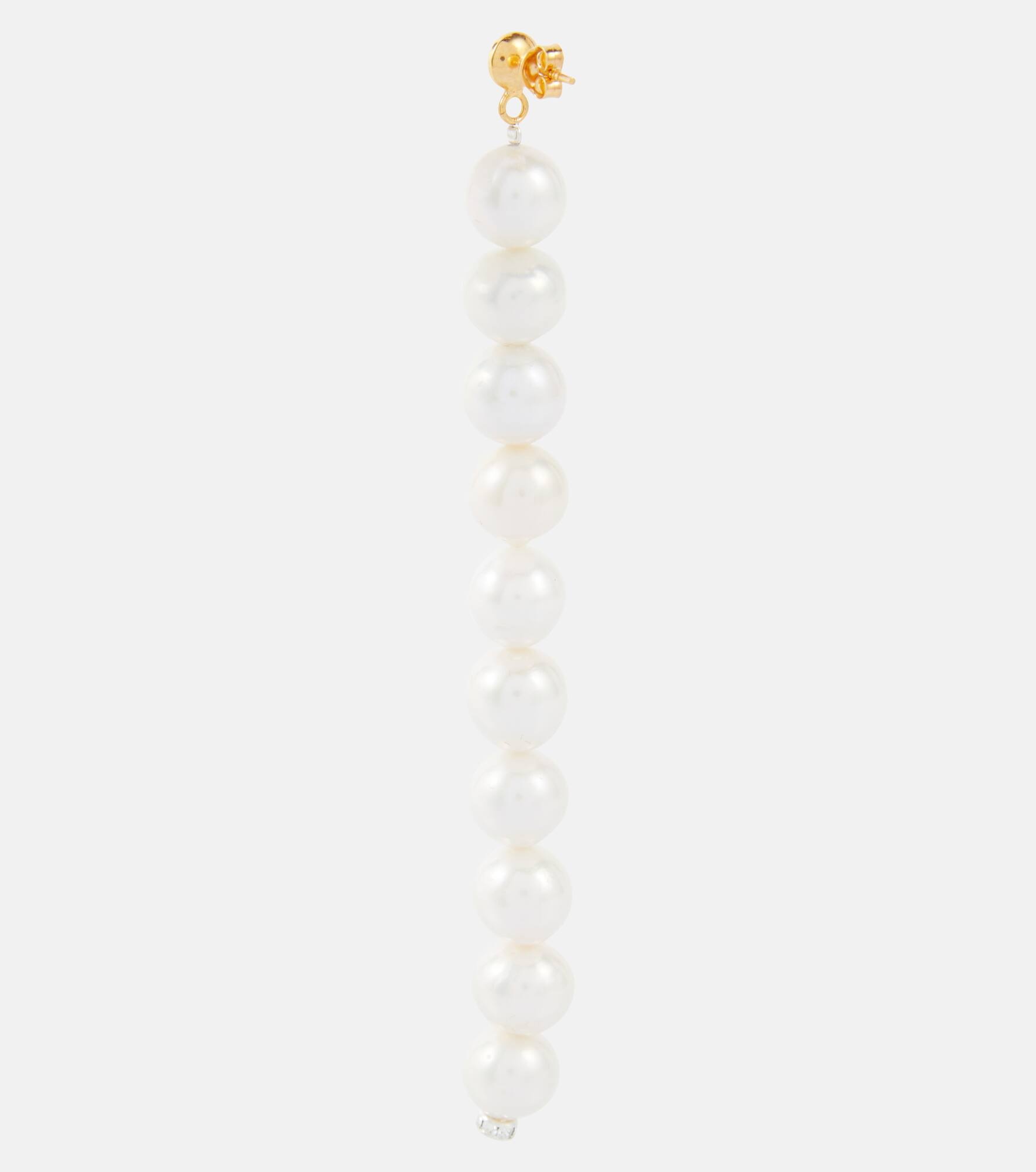 Pearl drop earrings - 5