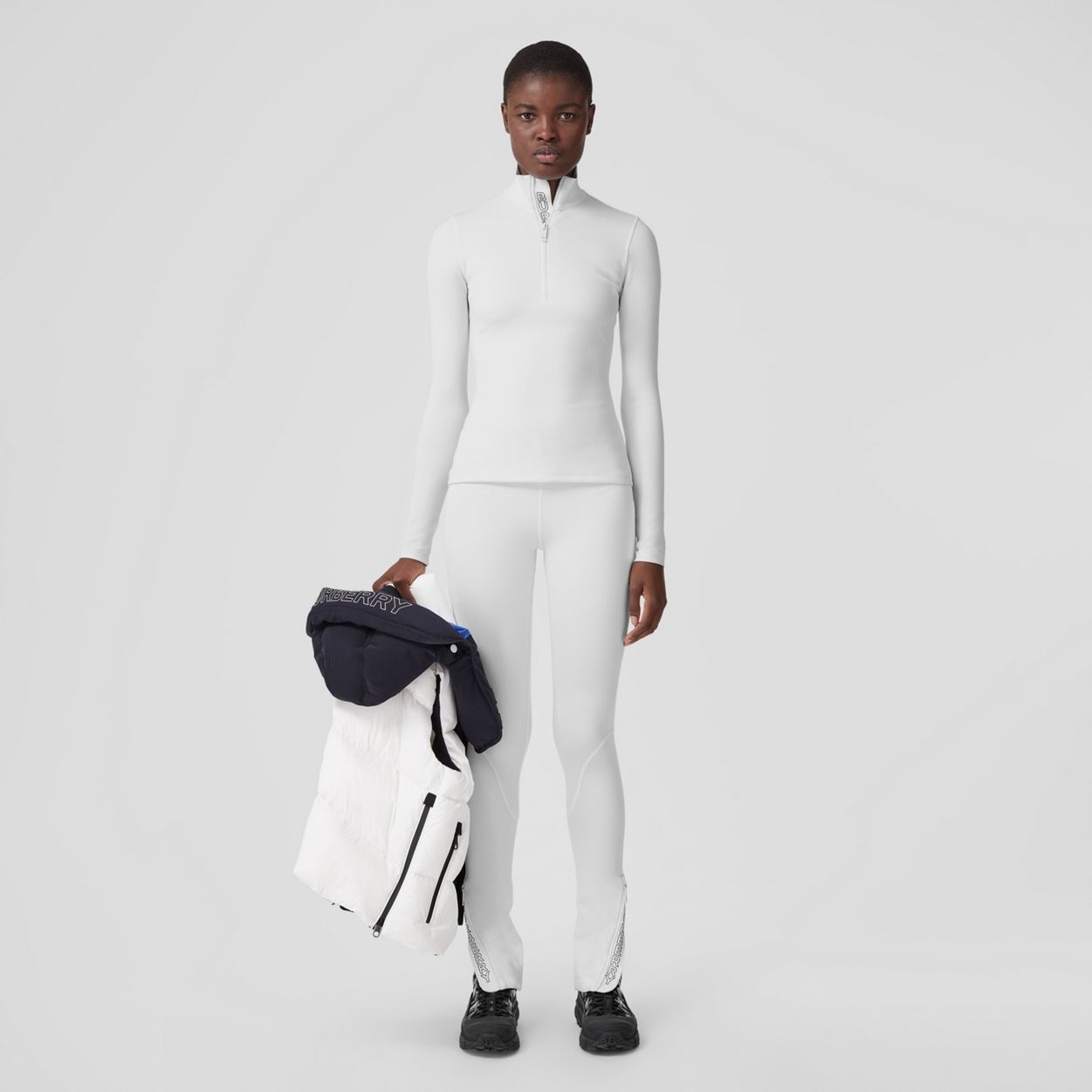 Logo Detail Stretch Jersey Leggings - 2