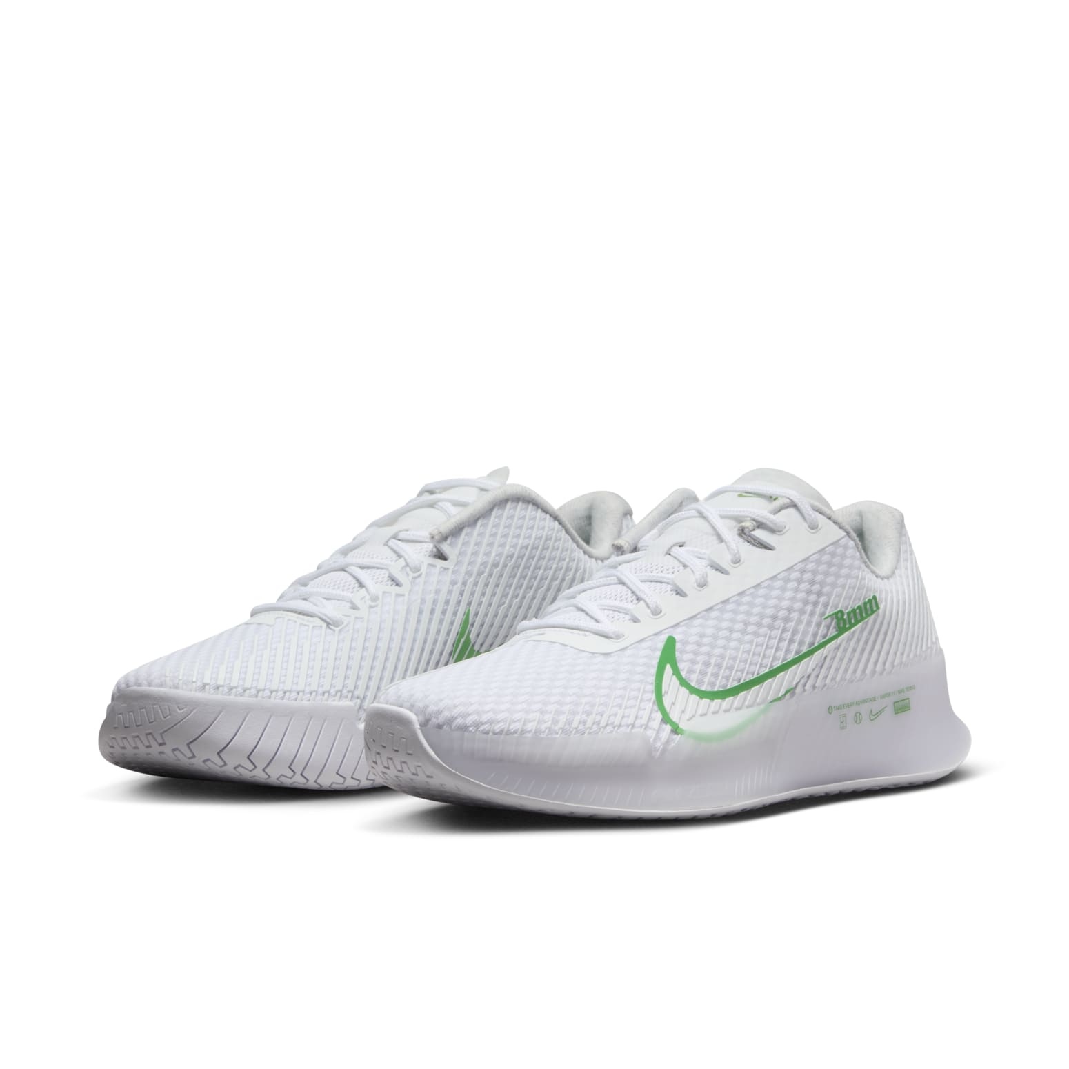 Nike Court Air Zoom Vapor 11 HC 'White Kelly Green' DR6966-102 - 3