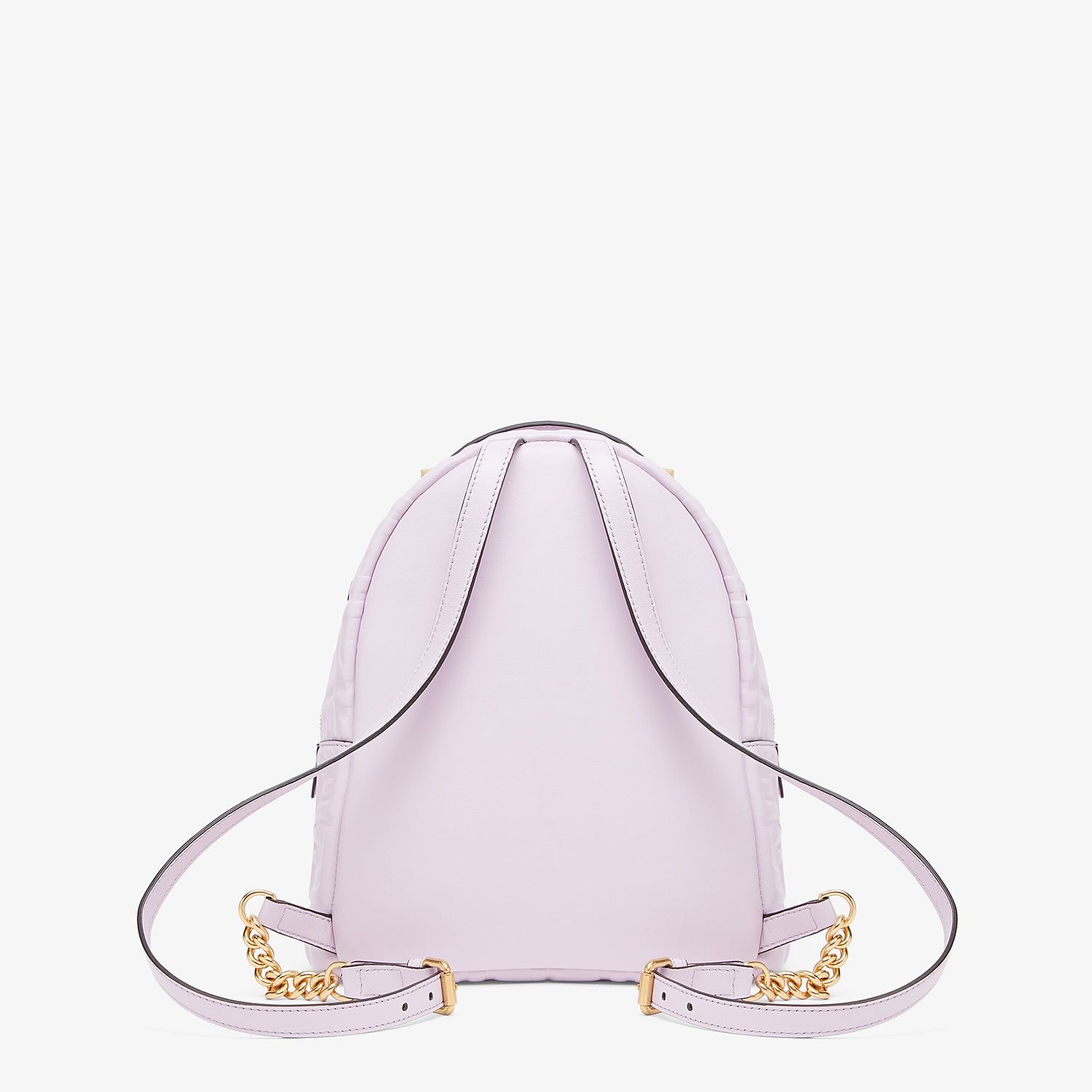 Lilac leather FF backpack - 4