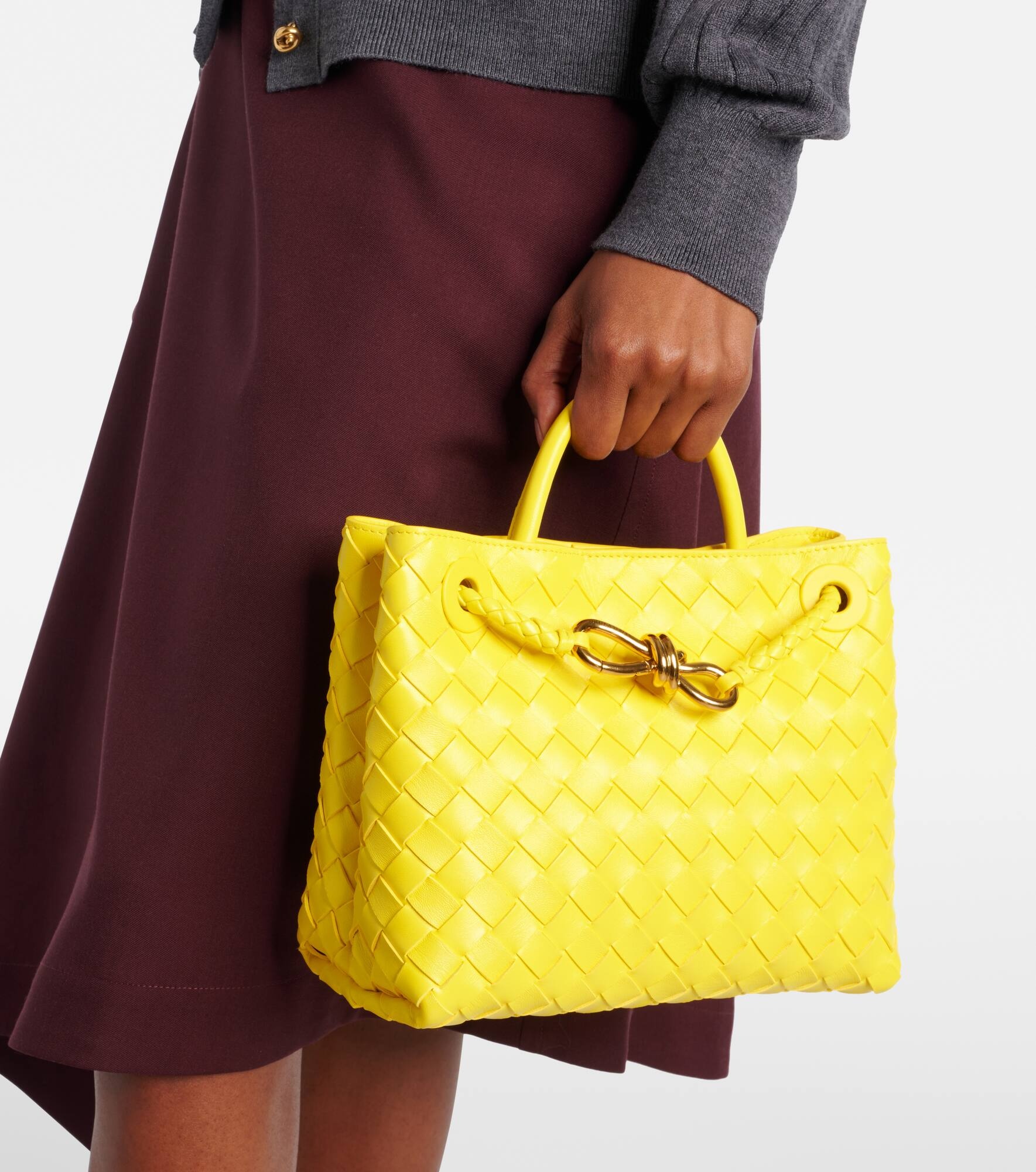 Andiamo Small Intrecciato leather shoulder bag - 7