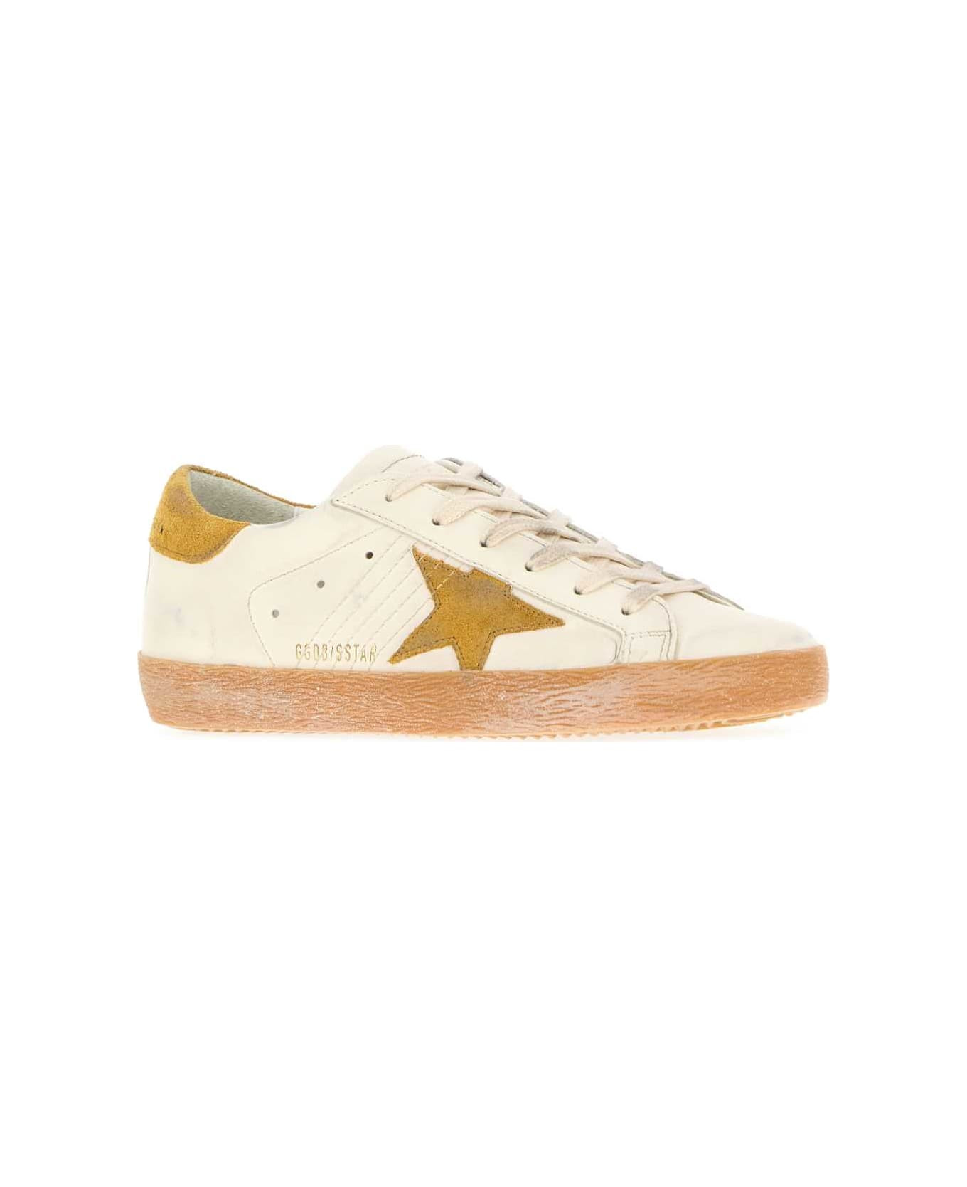 White Leather Superstar Classic Sneakers - 2