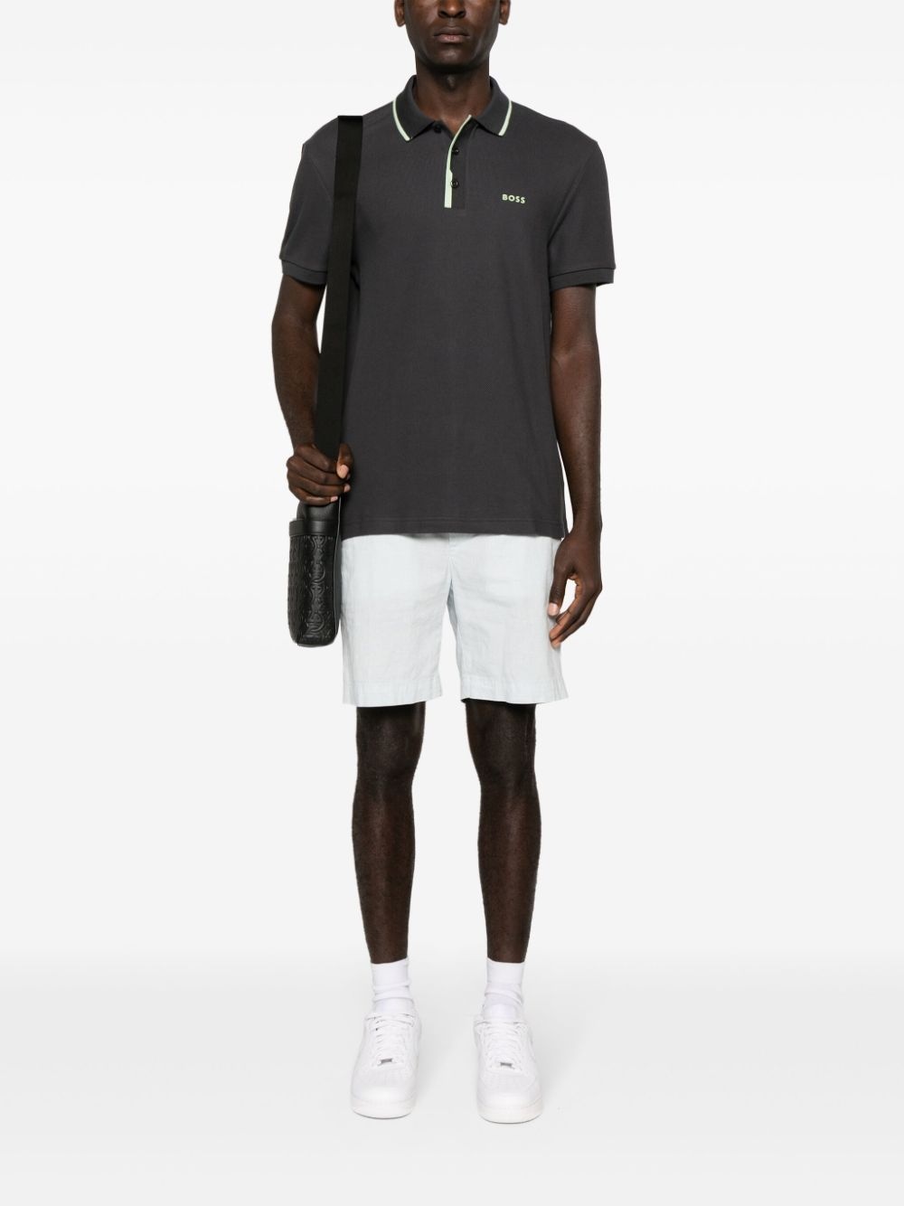 logo-appliquÃ© cotton polo shirt - 2