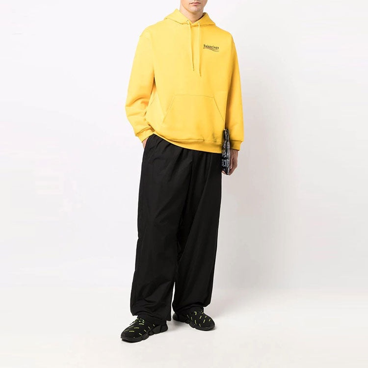 Balenciaga Political Campaign Hoodie Medium Fit 'Yellow' 600583TKVI97442 - 3