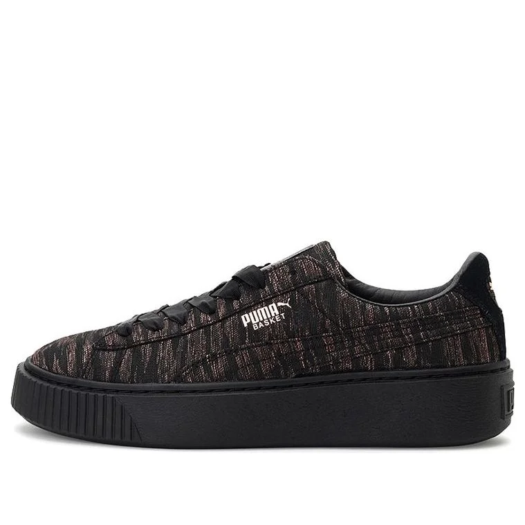 (WMNS) PUMA Basket Platform 'Velvet Rope - Black' 364092-02 - 1