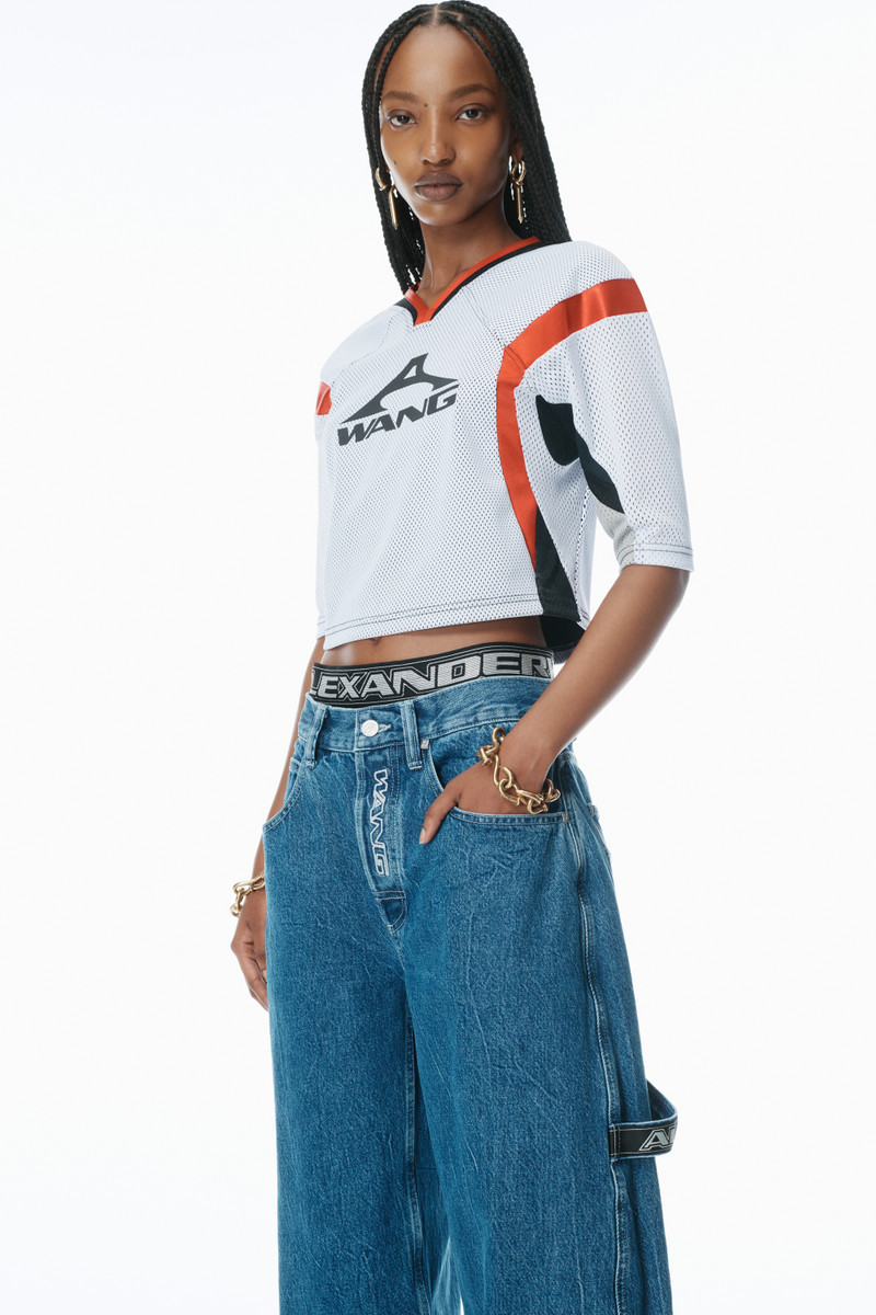 Pre-Styled Rounded Jeans with Underwear Waistband 3