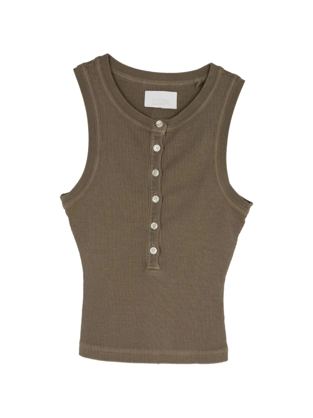 Caralyn ribbed-knit tank top - 1