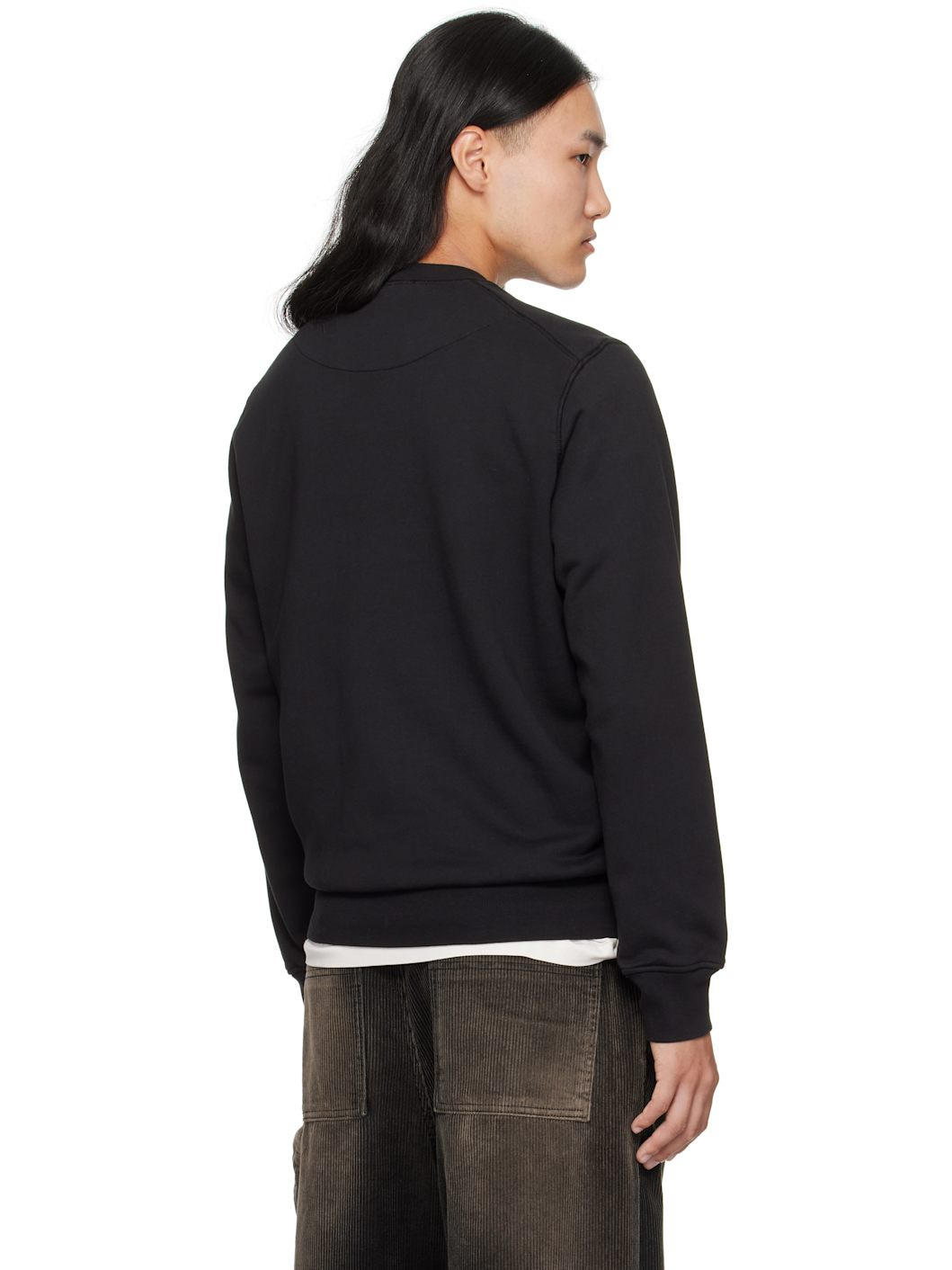 Black 6100060 Organic Cotton Fleece Sweatshirt - 3