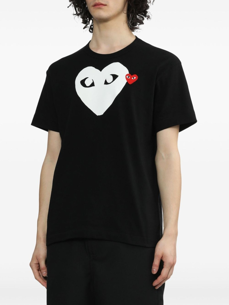 Comme des Garçons PLAY Heart Logo cotton T-shirt outlook