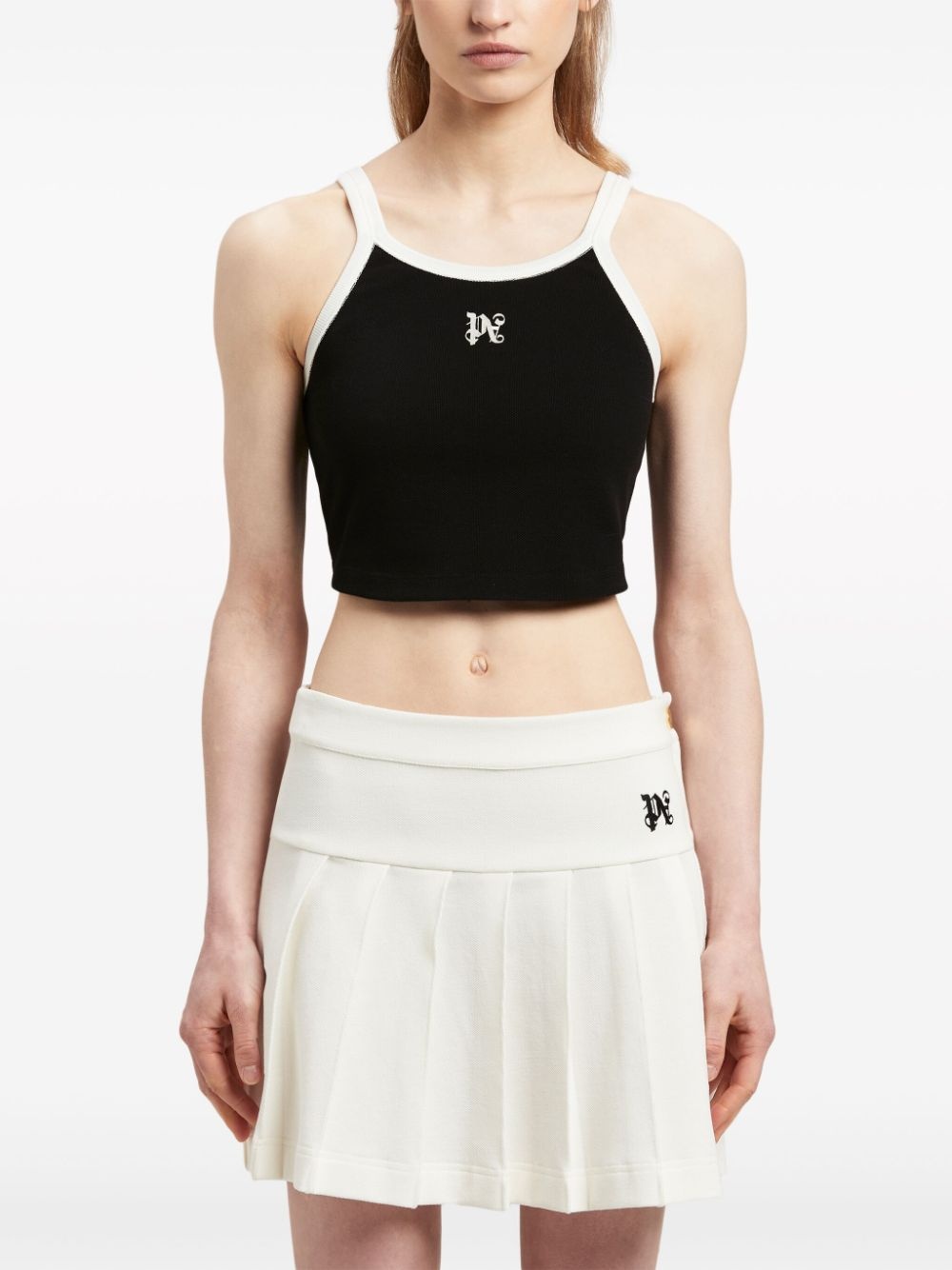 PA monogram cropped tank top - 3