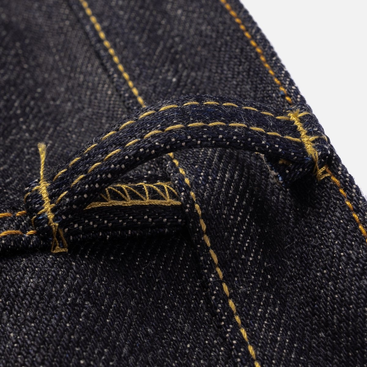 IH-888-XHS 25oz Selvedge Denim Medium/High Rise Tapered Cut Jeans - Indigo - 15