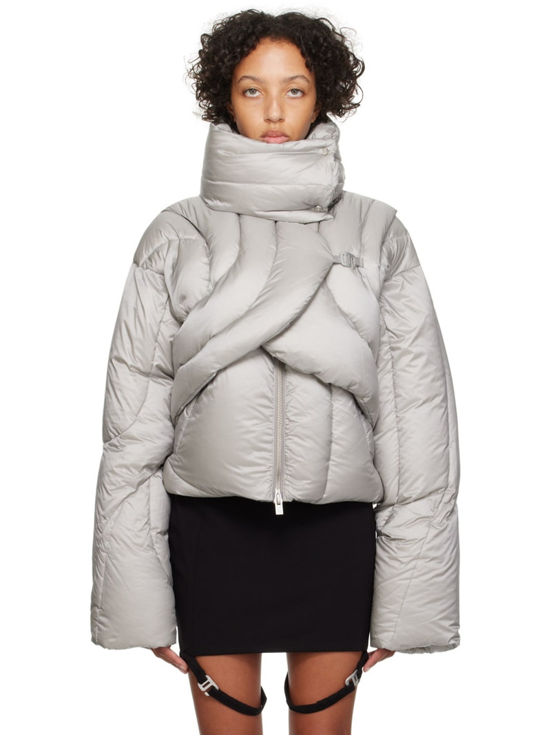 Gray Connective Down Jacket - 1