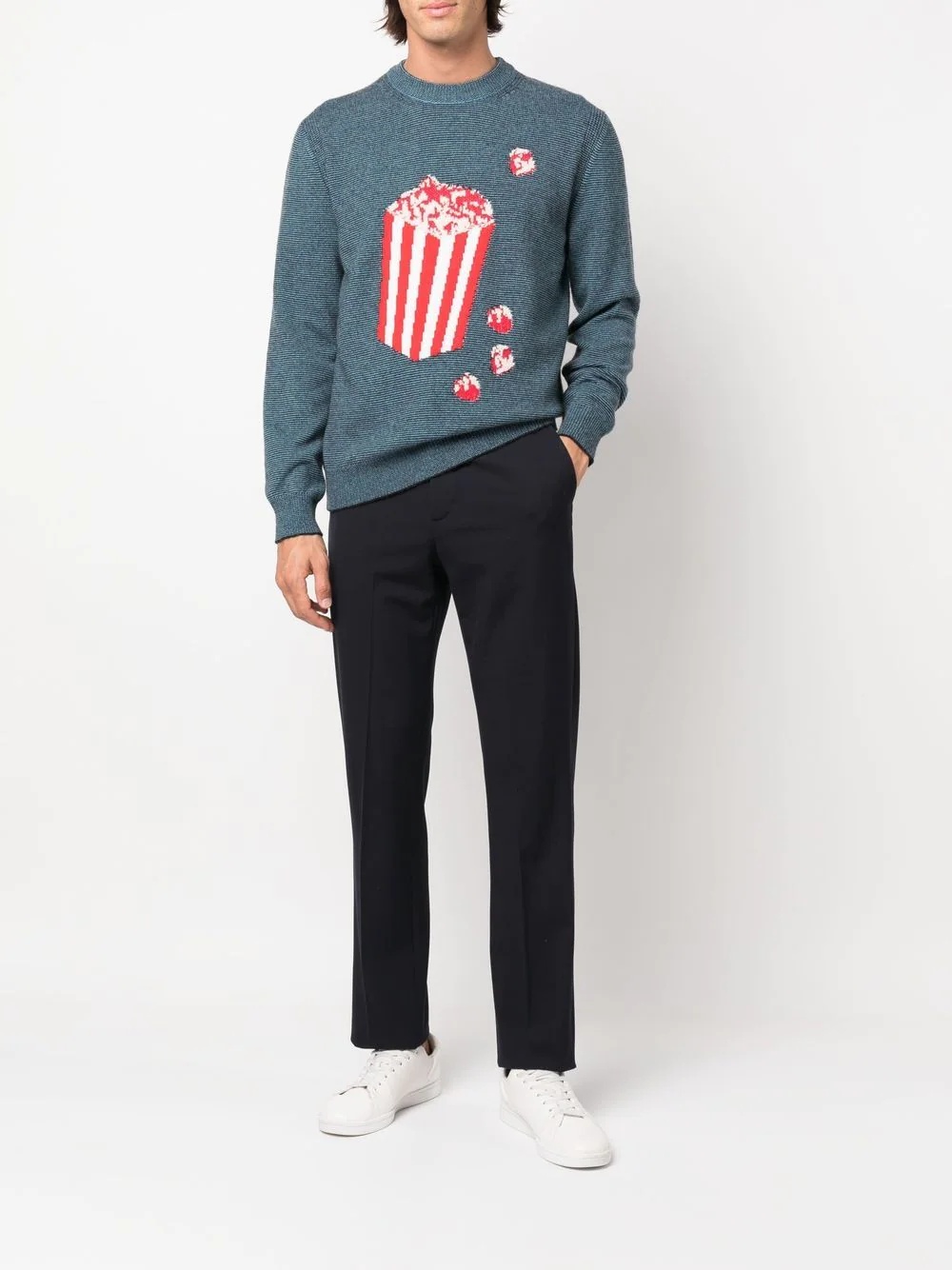 Popcorn crew-neck jumper - 2