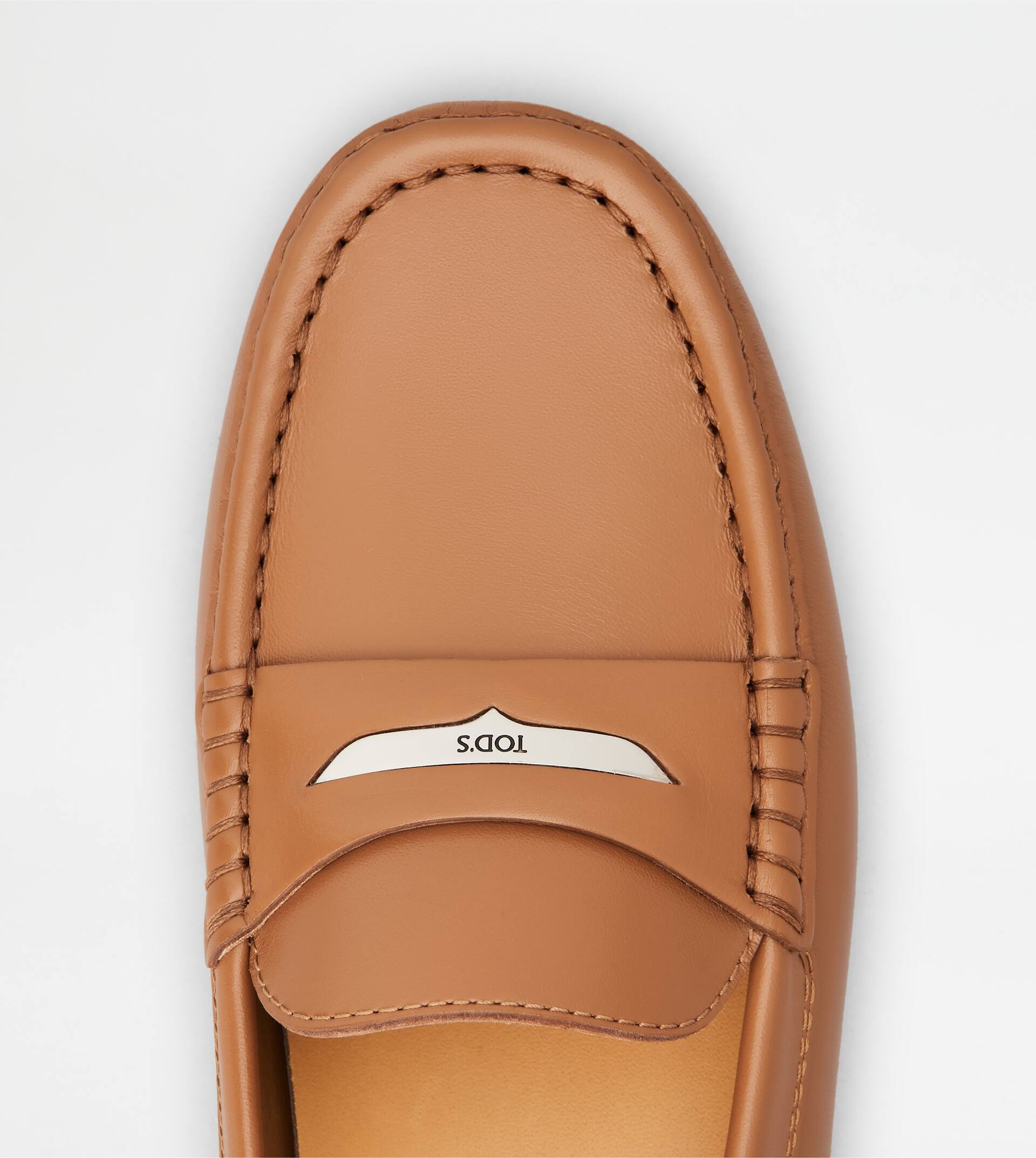 GOMMINO DRIVING SHOES IN LEATHER - BROWN - 5
