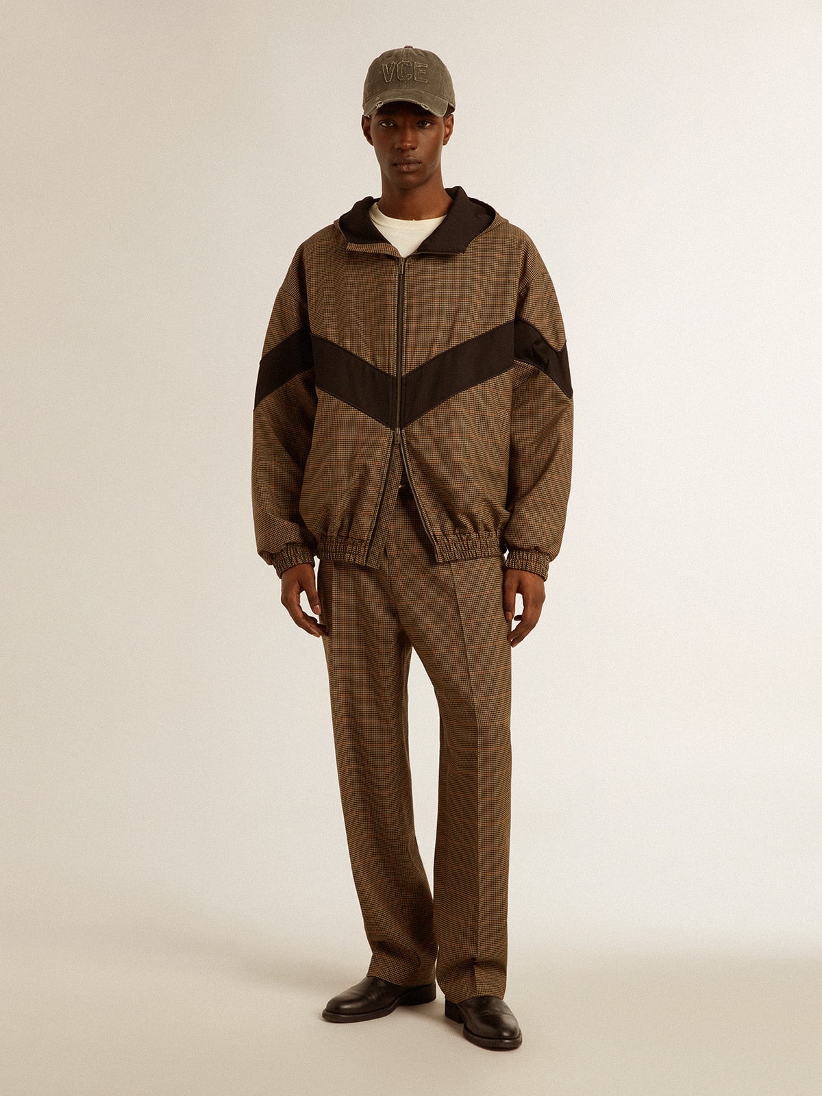 Men's pants in three-colored houndstooth - 4