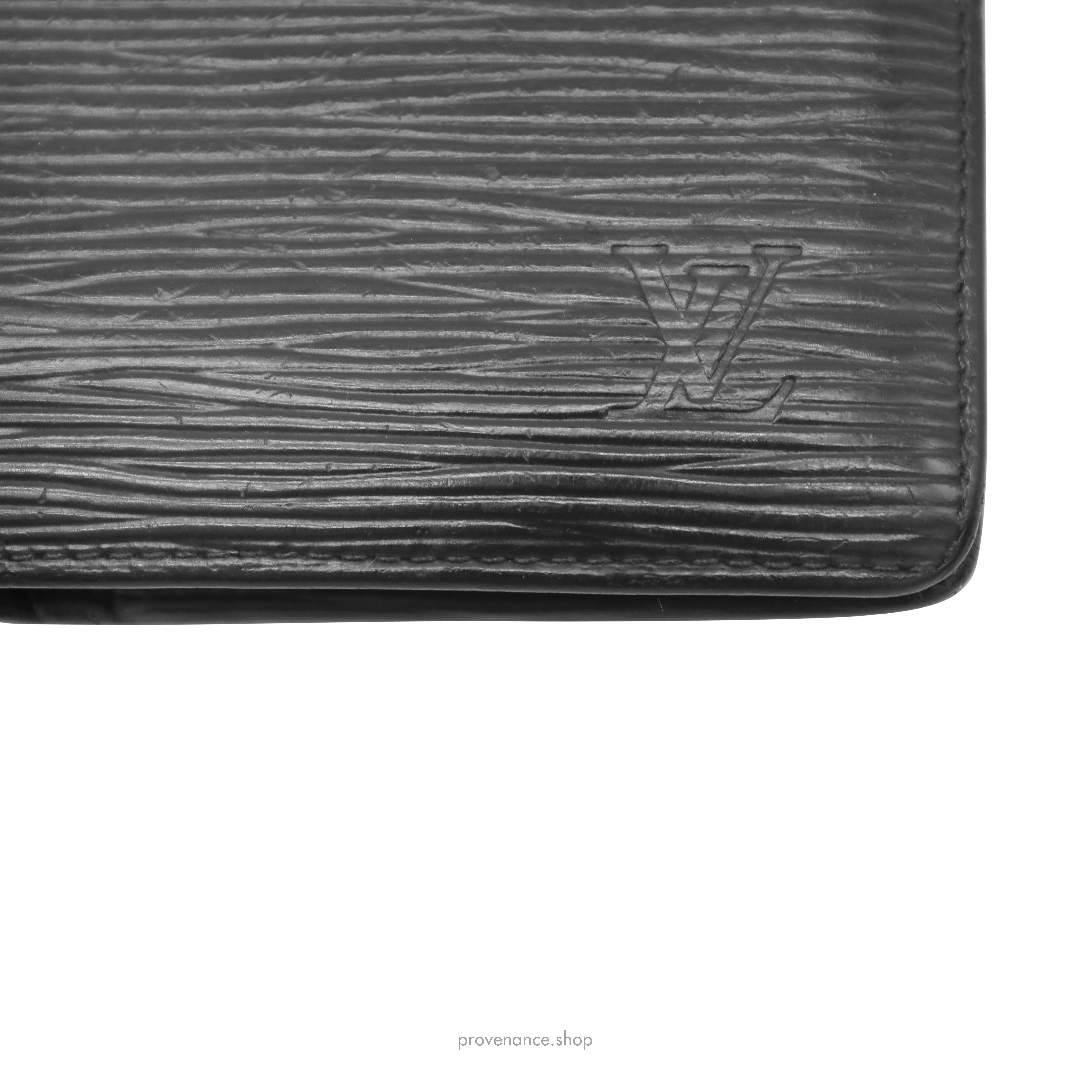 Louis Vuitton Brazza Long Wallet - Black Epi Leather - 6