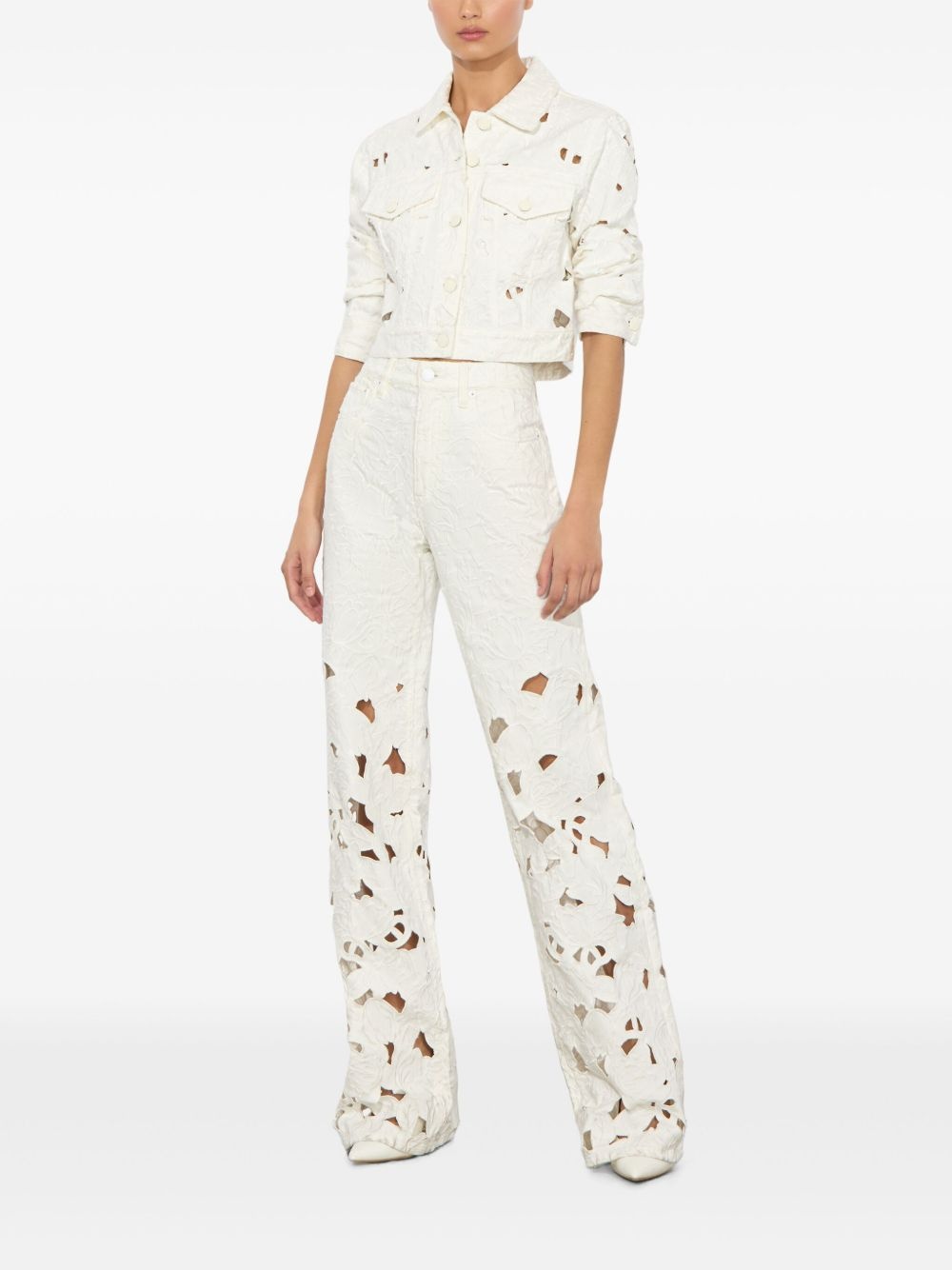 Chloe embroidered denim jacket - 2