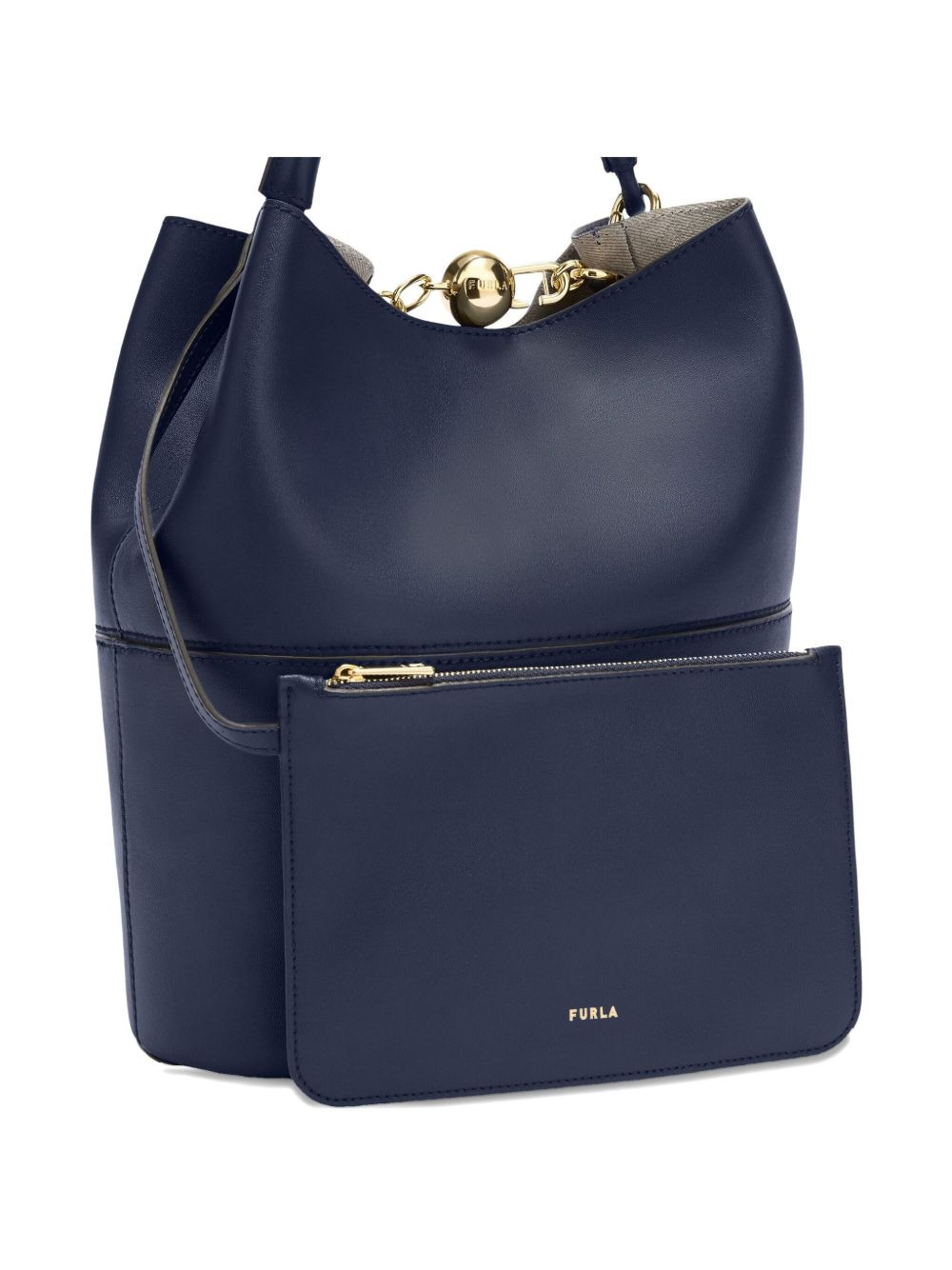 Sfera chain-detail bucket bag - 2