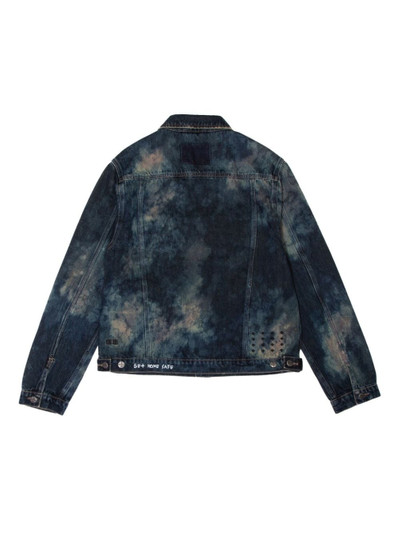Ksubi spread-collar stonewashed denim jacket outlook