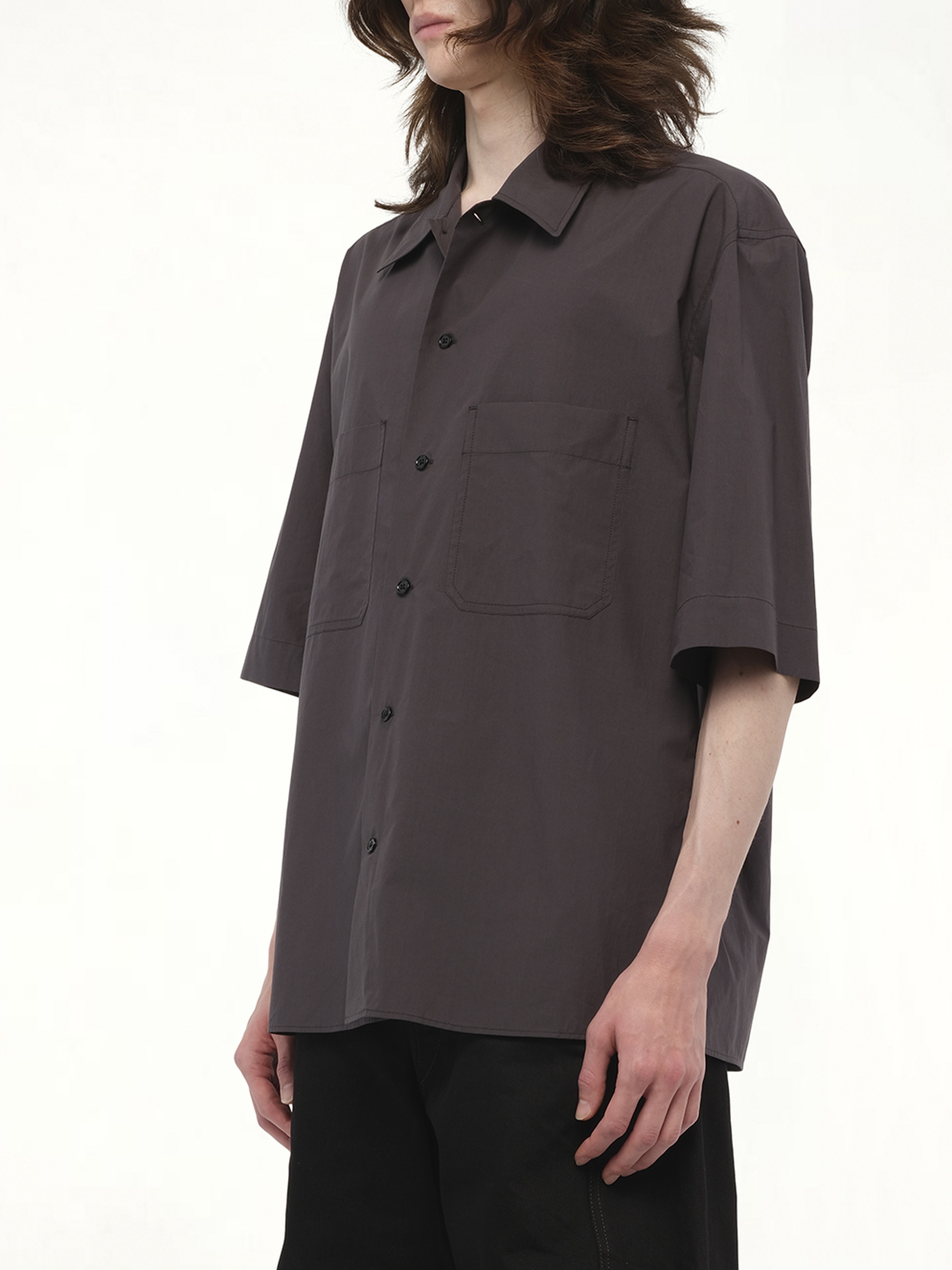 Convertible Shirt in Charcoal - 3