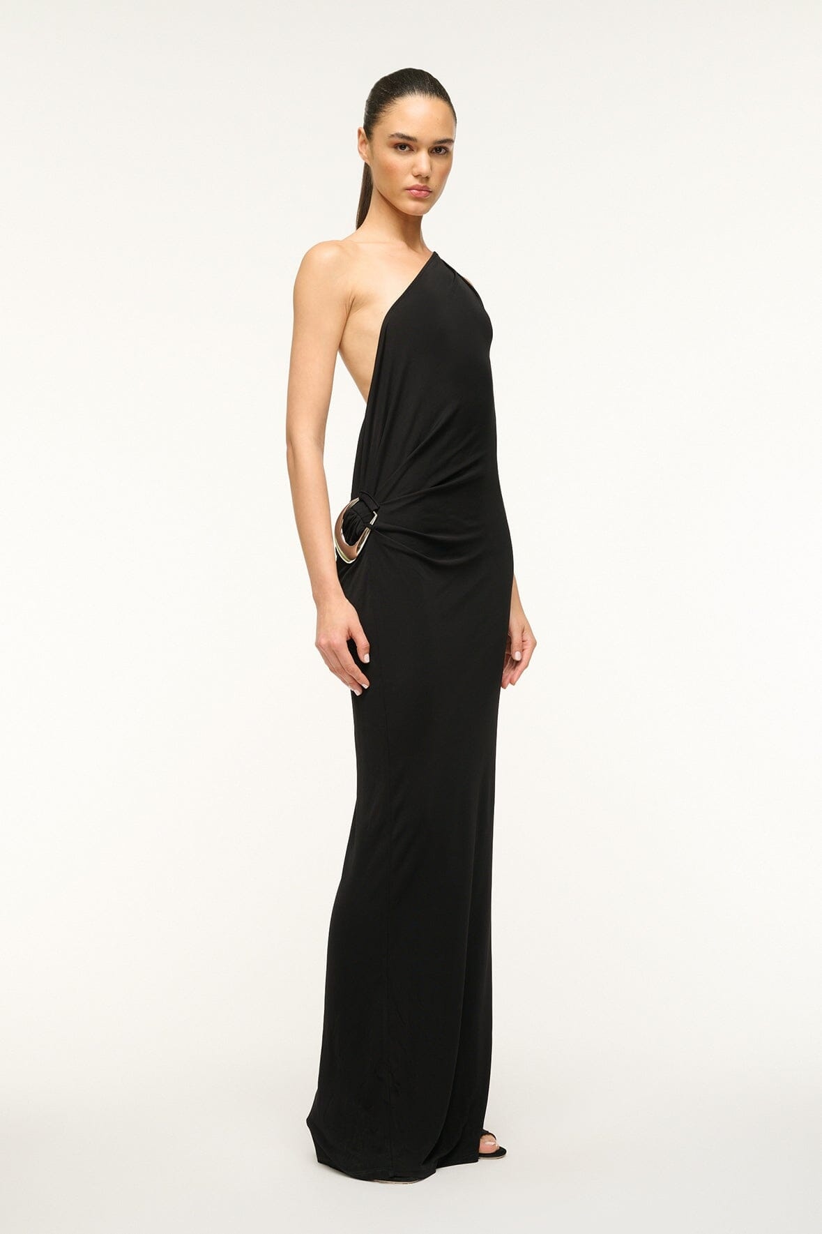 ワンピース STAUD Woman Dress Black R25R2209OZ BLK ELYSE DRESS BLACK